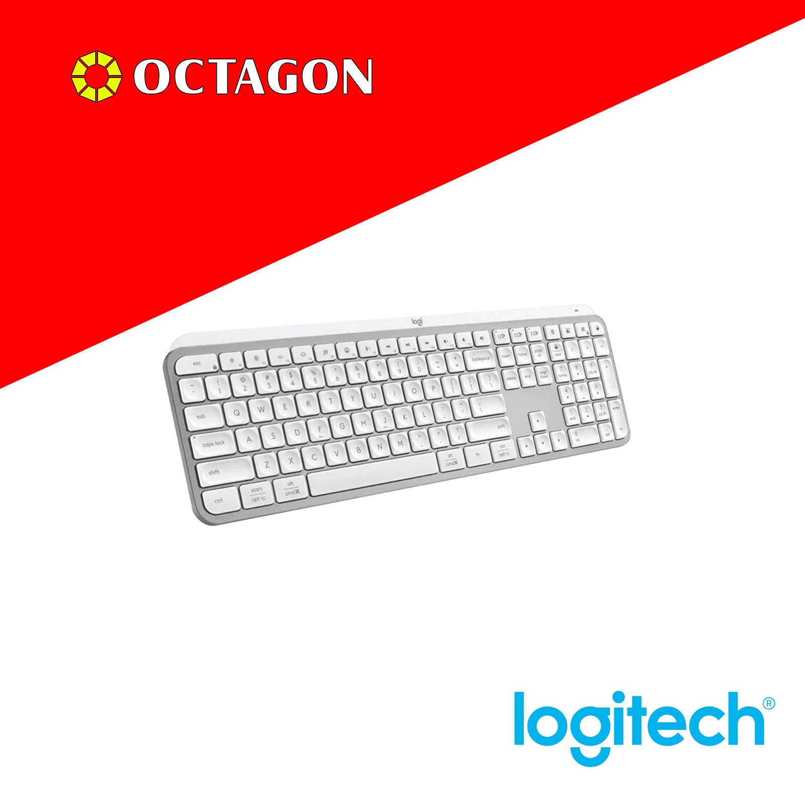 LOGITECH MX KEYS S PALE GRAY KEYBOARD