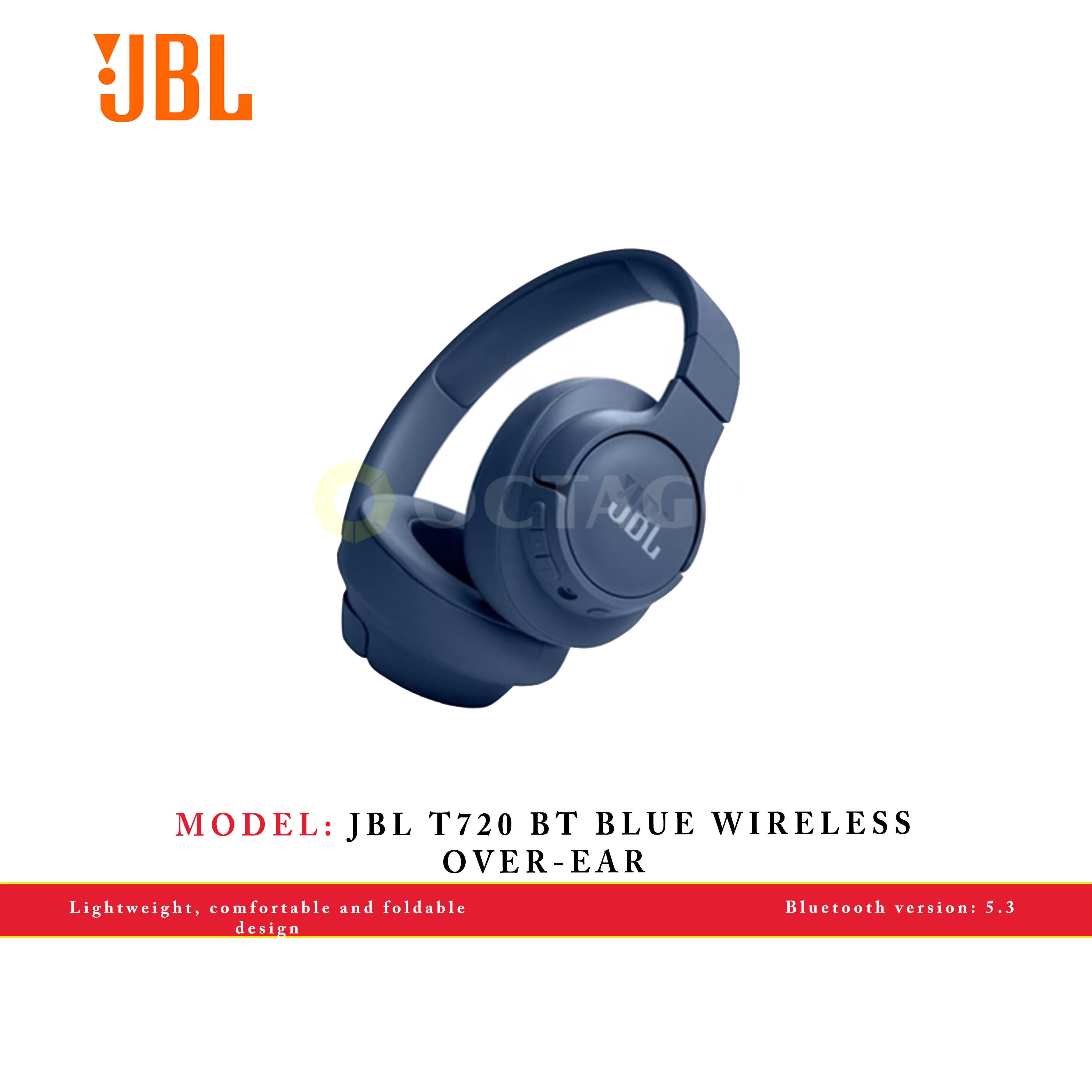 JBL T720 BT BLUE WIRELESS OVER-EAR