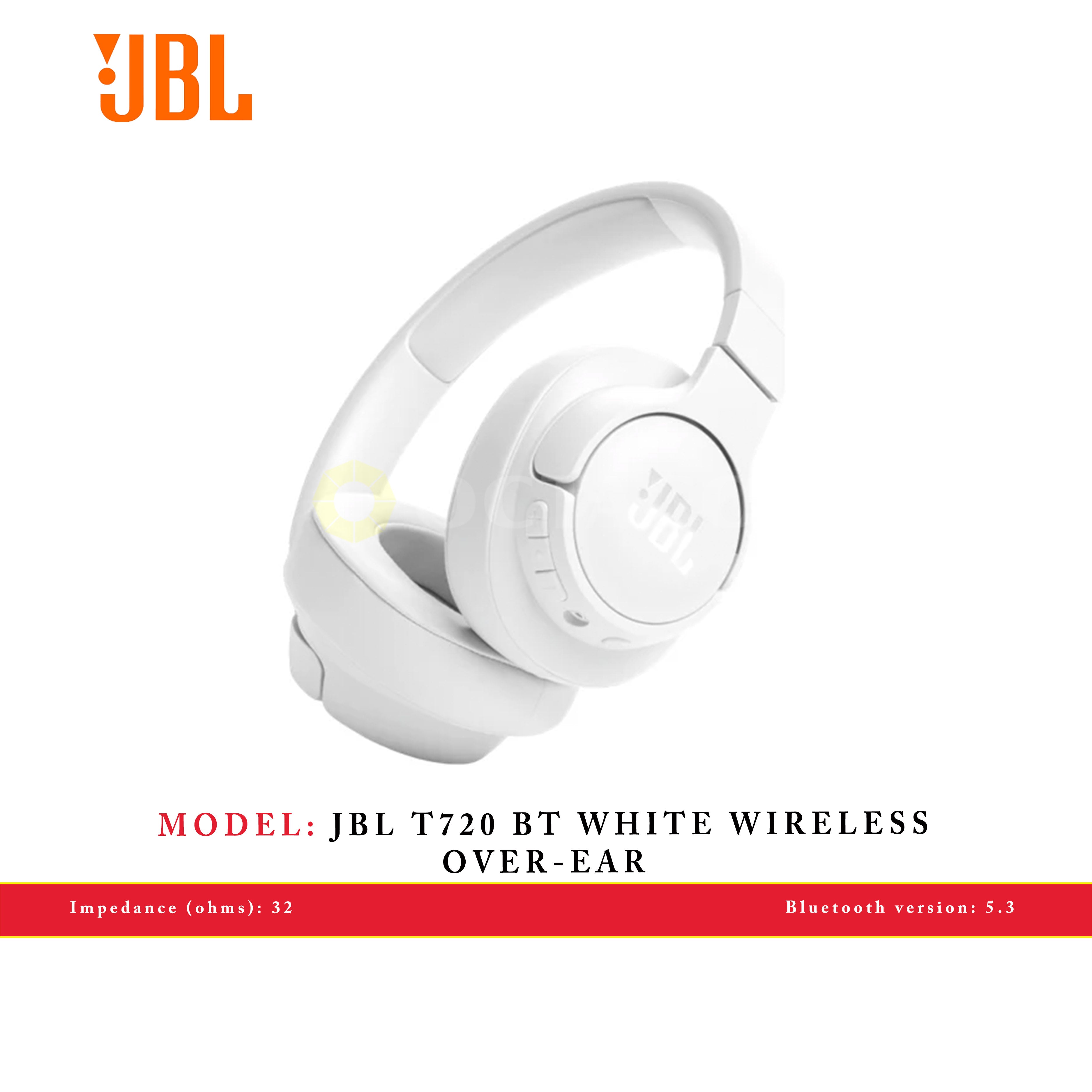 JBL T720 BT WHITE WIRELESS OVER-EAR