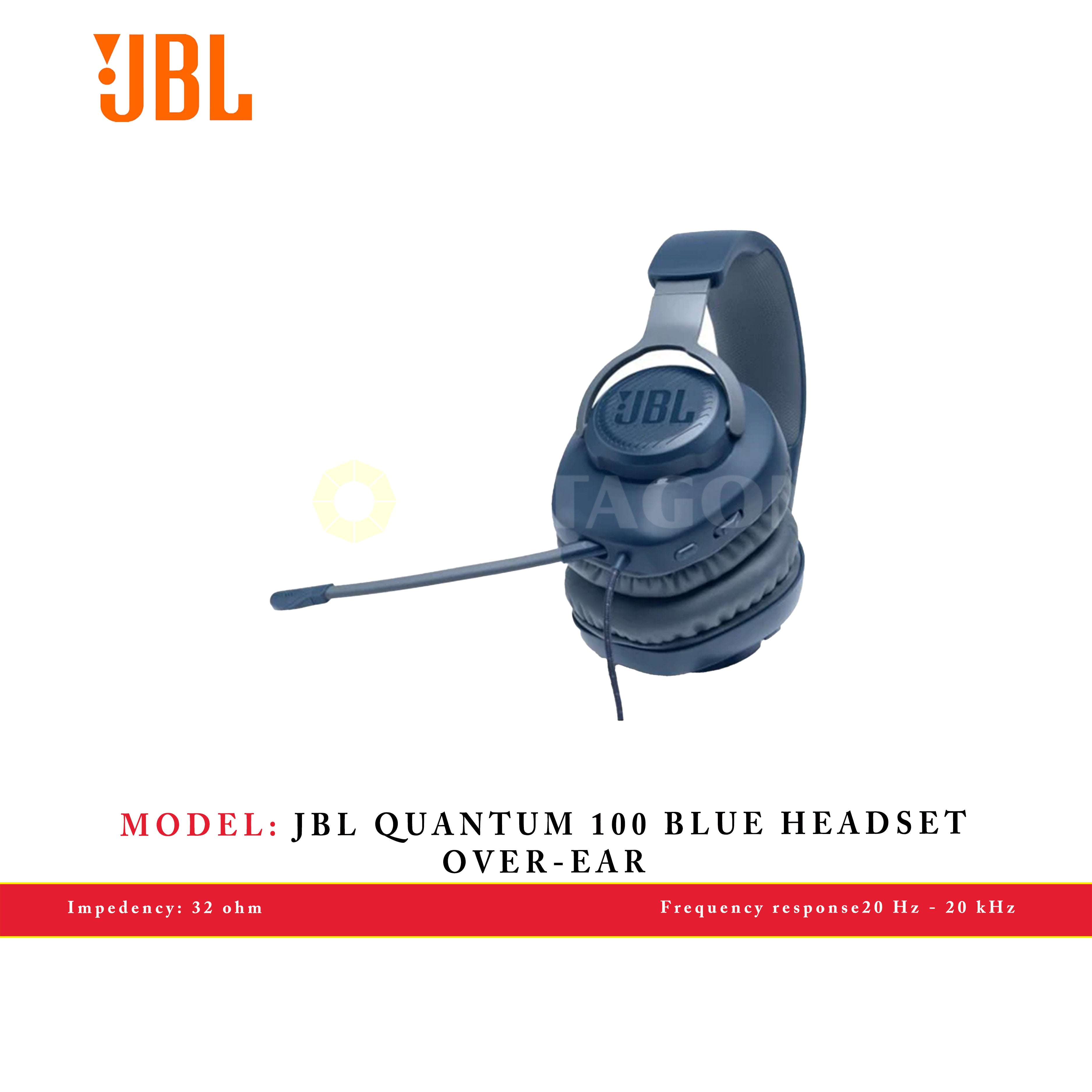 JBL QUANTUM 100 BLUE HEADSET OVER-EAR