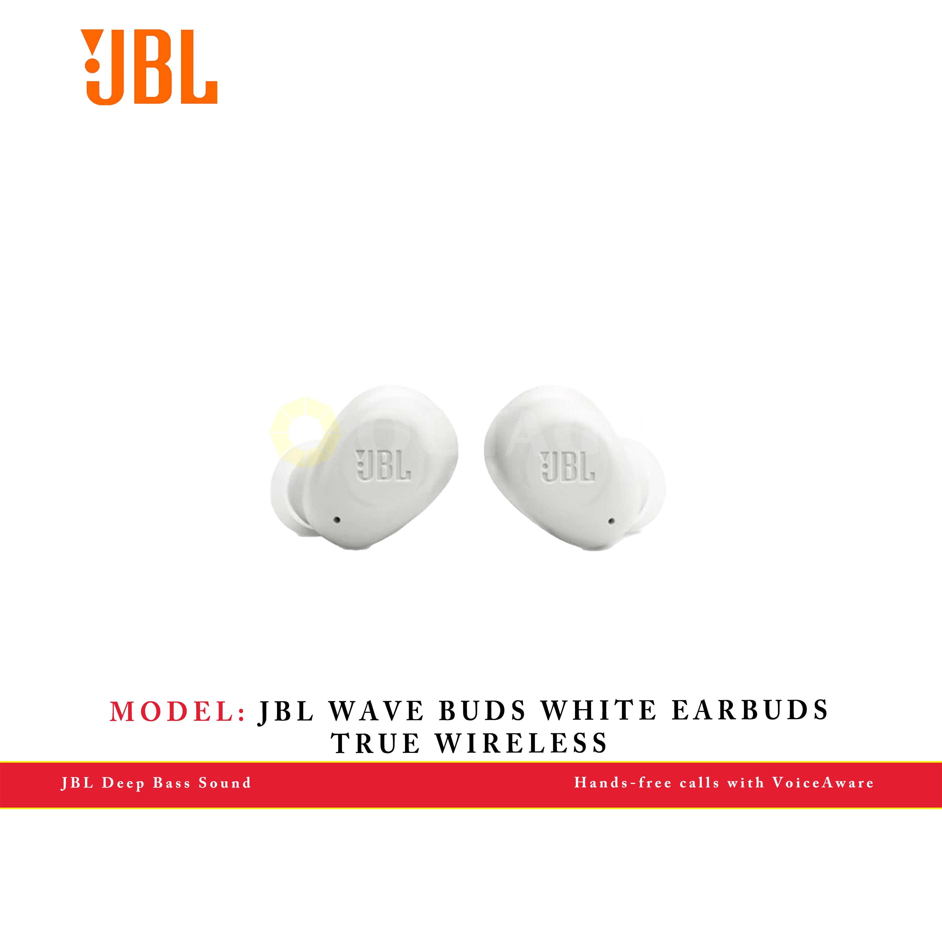 JBL WAVE BUDS WHITE EARBUDS TRUE WIRELESS