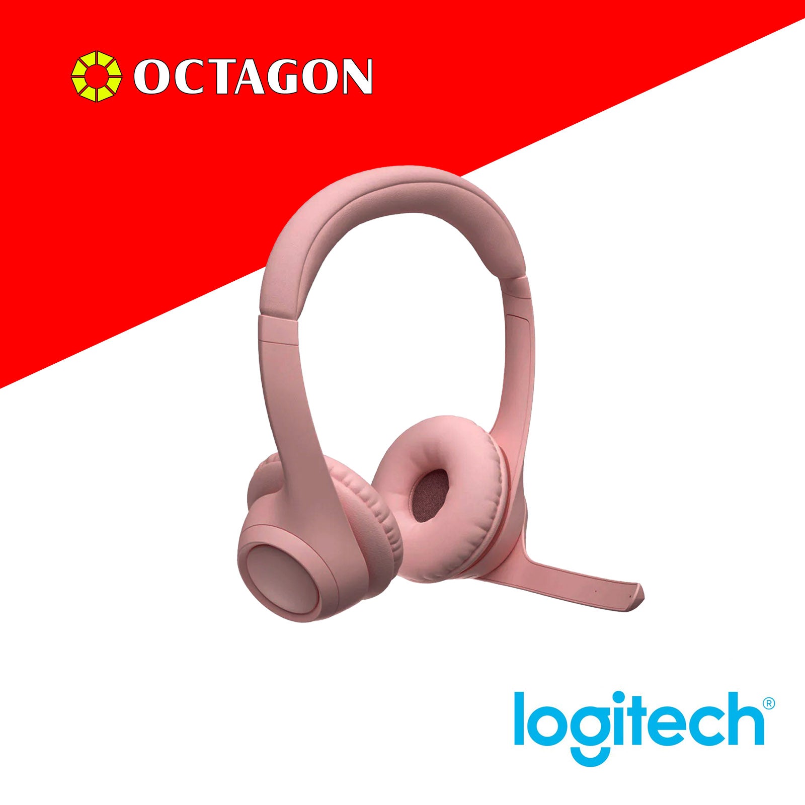 LOGITECH ZONE 300 ROSE BT WIRELESS HEADSET WITH NOISE CANCELLING MIC