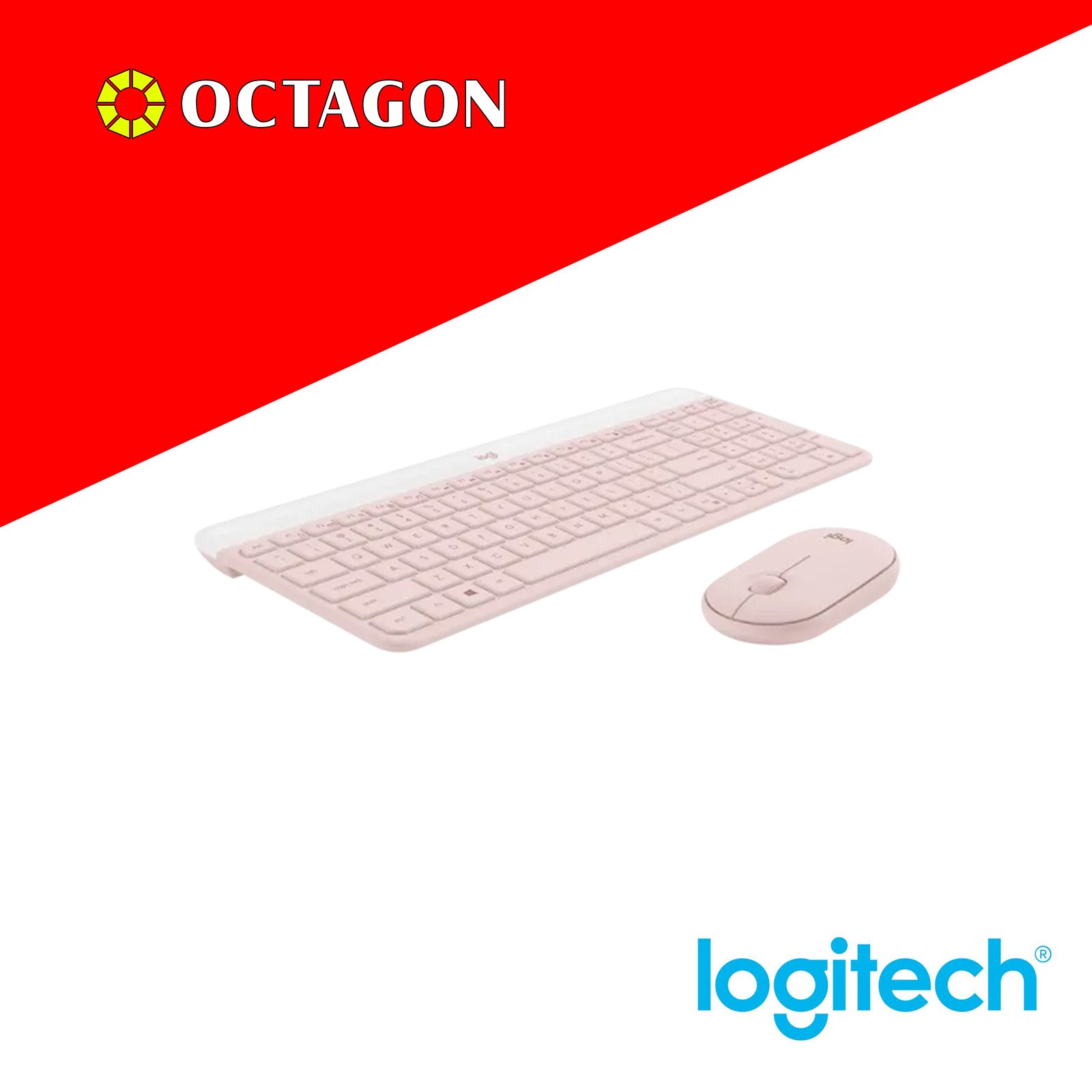 LOGITECH MK470 ROSE COMBO WIRELESS KB