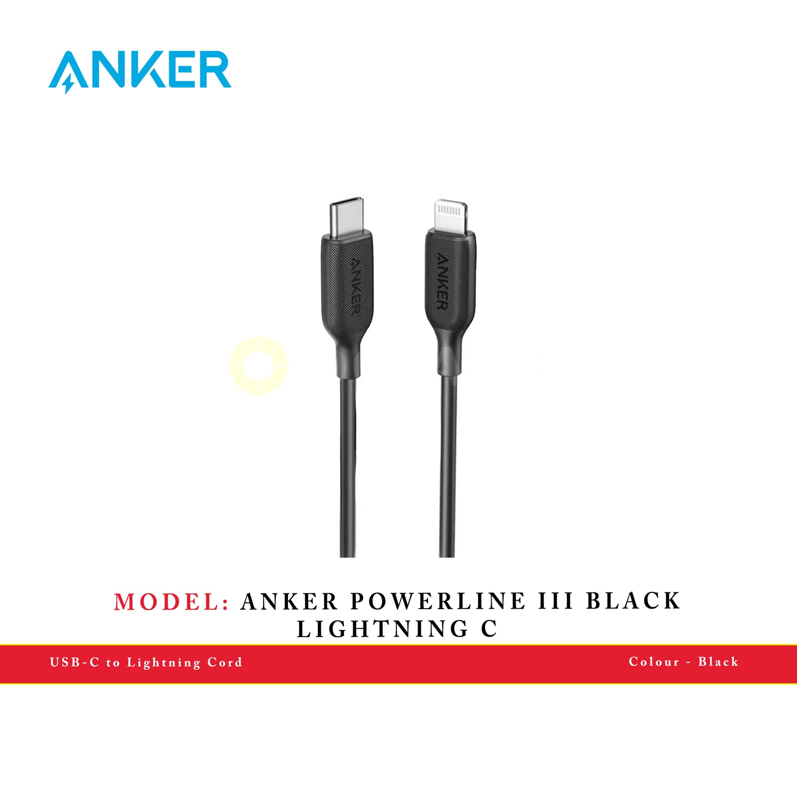 ANKER POWERLINE III BLACK LIGHTNING C