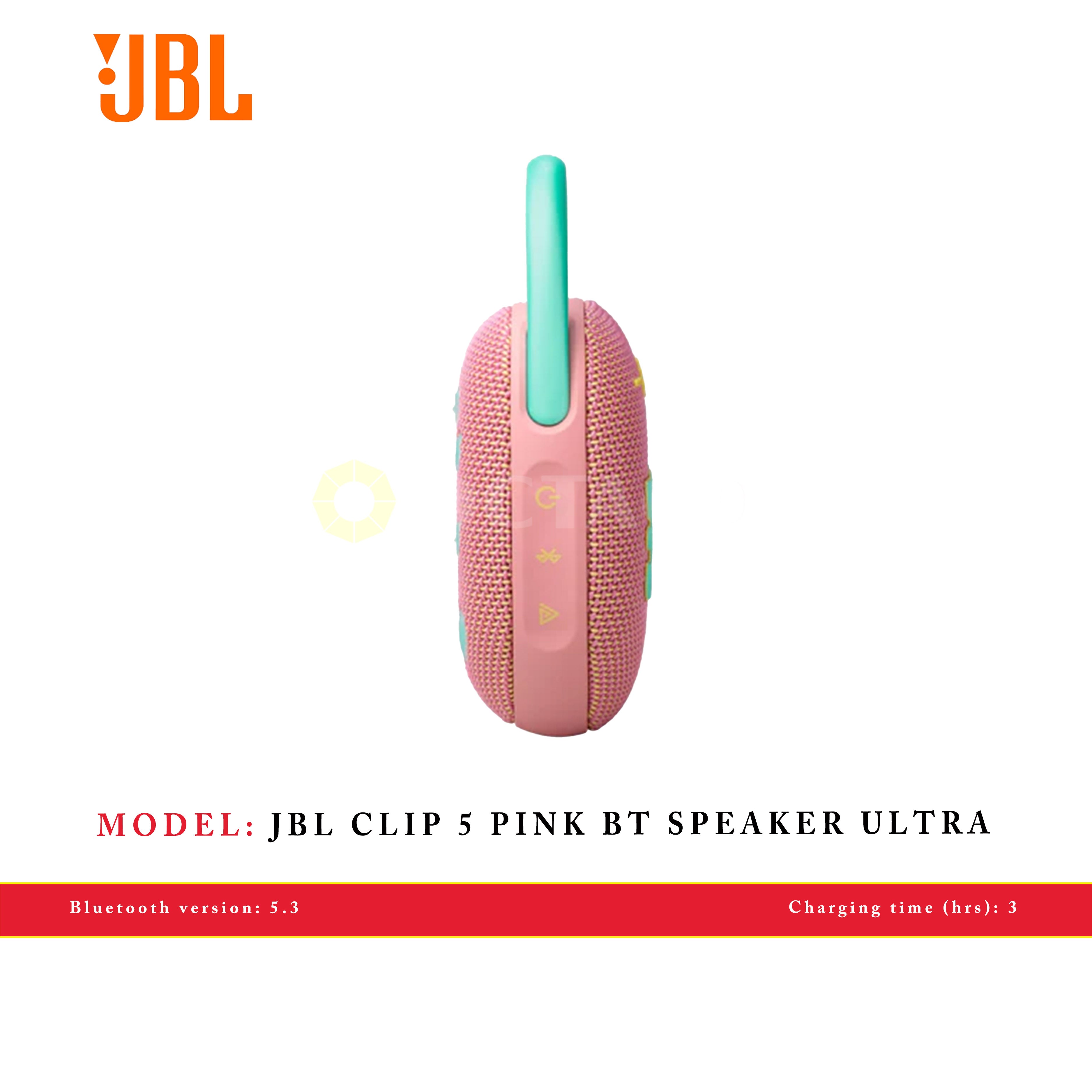 JBL CLIP 5 PINK BT SPEAKER ULTRA