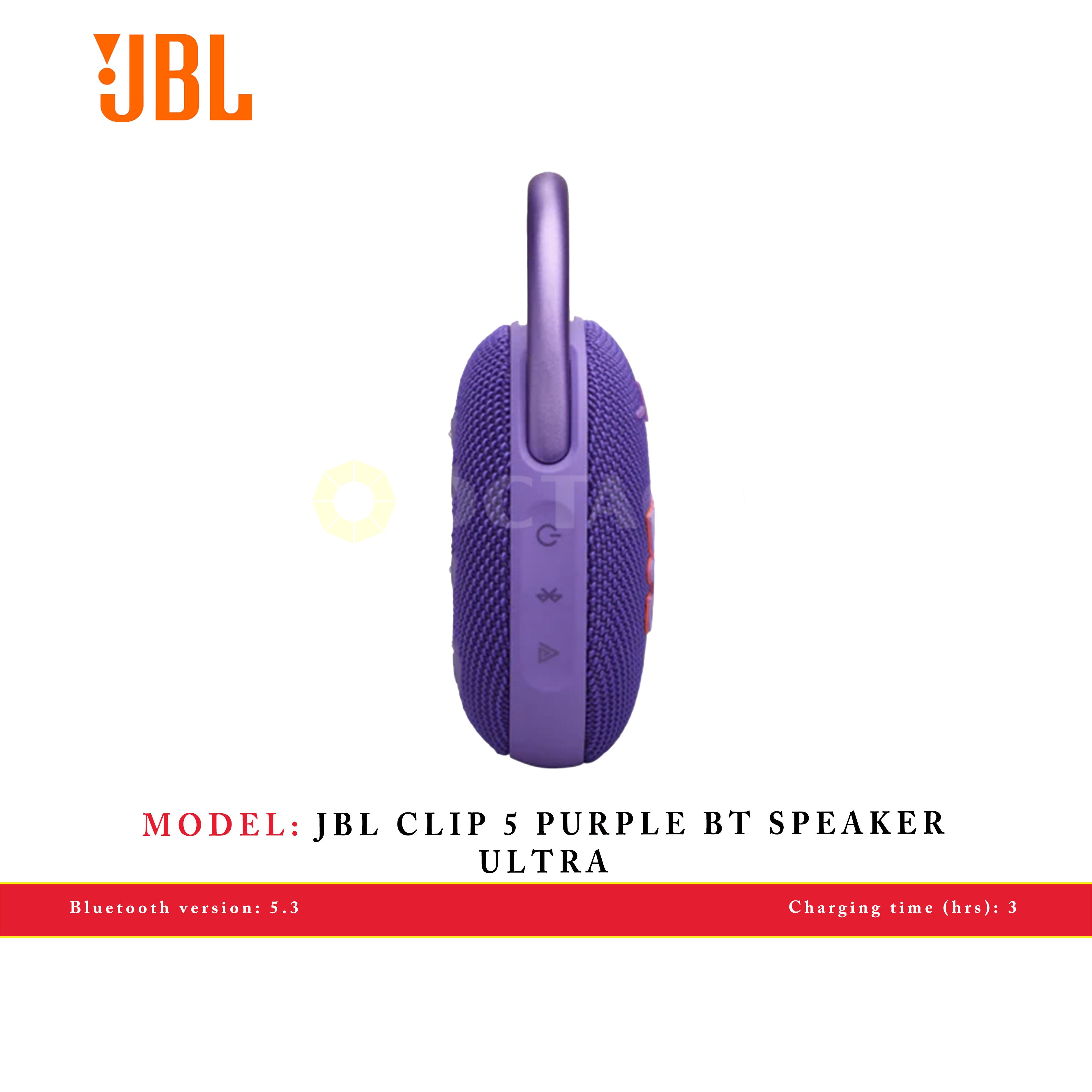 JBL CLIP 5 PURPLE BT SPEAKER ULTRA