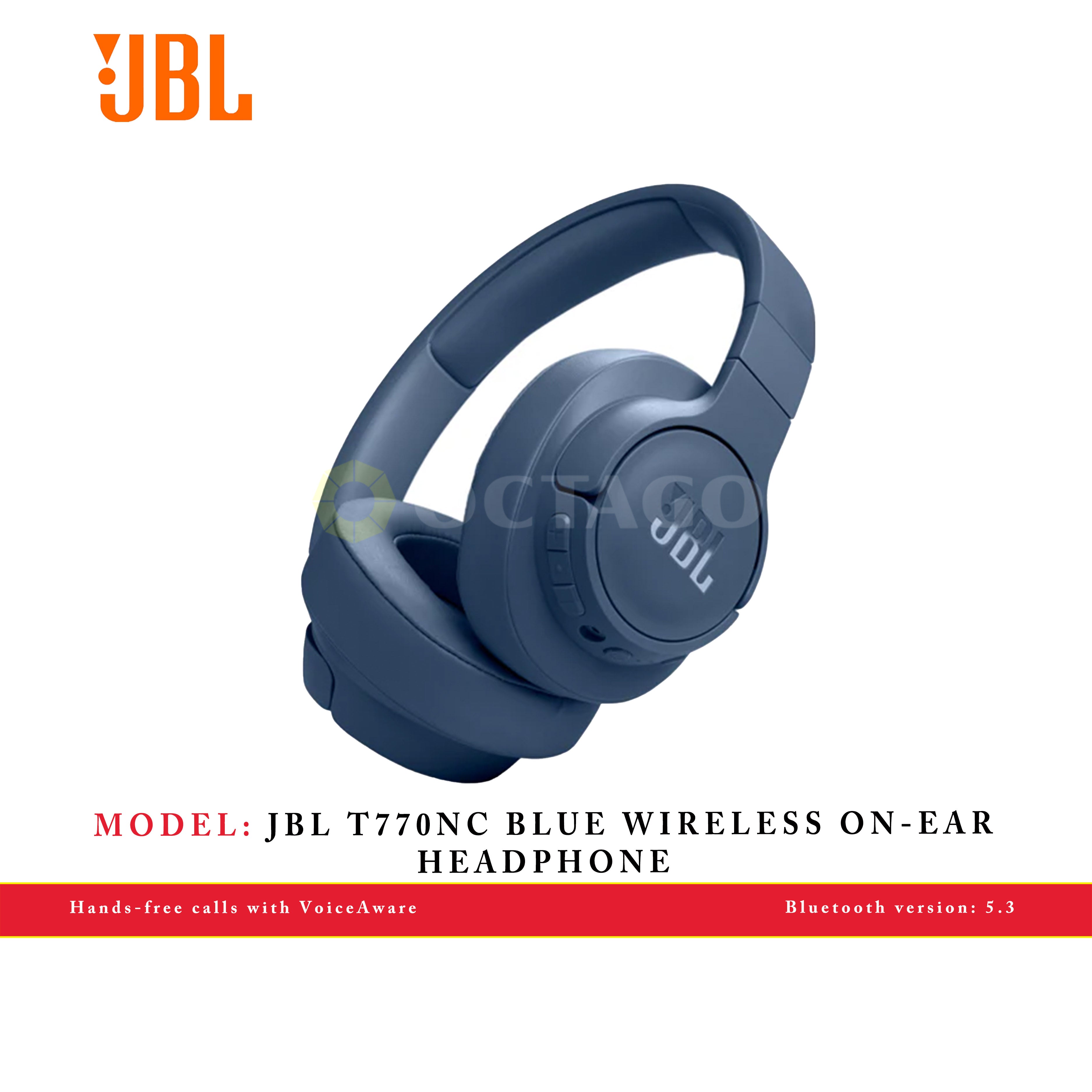 JBL T770NC BLUE WIRELESS ON-EAR HEADPHONE