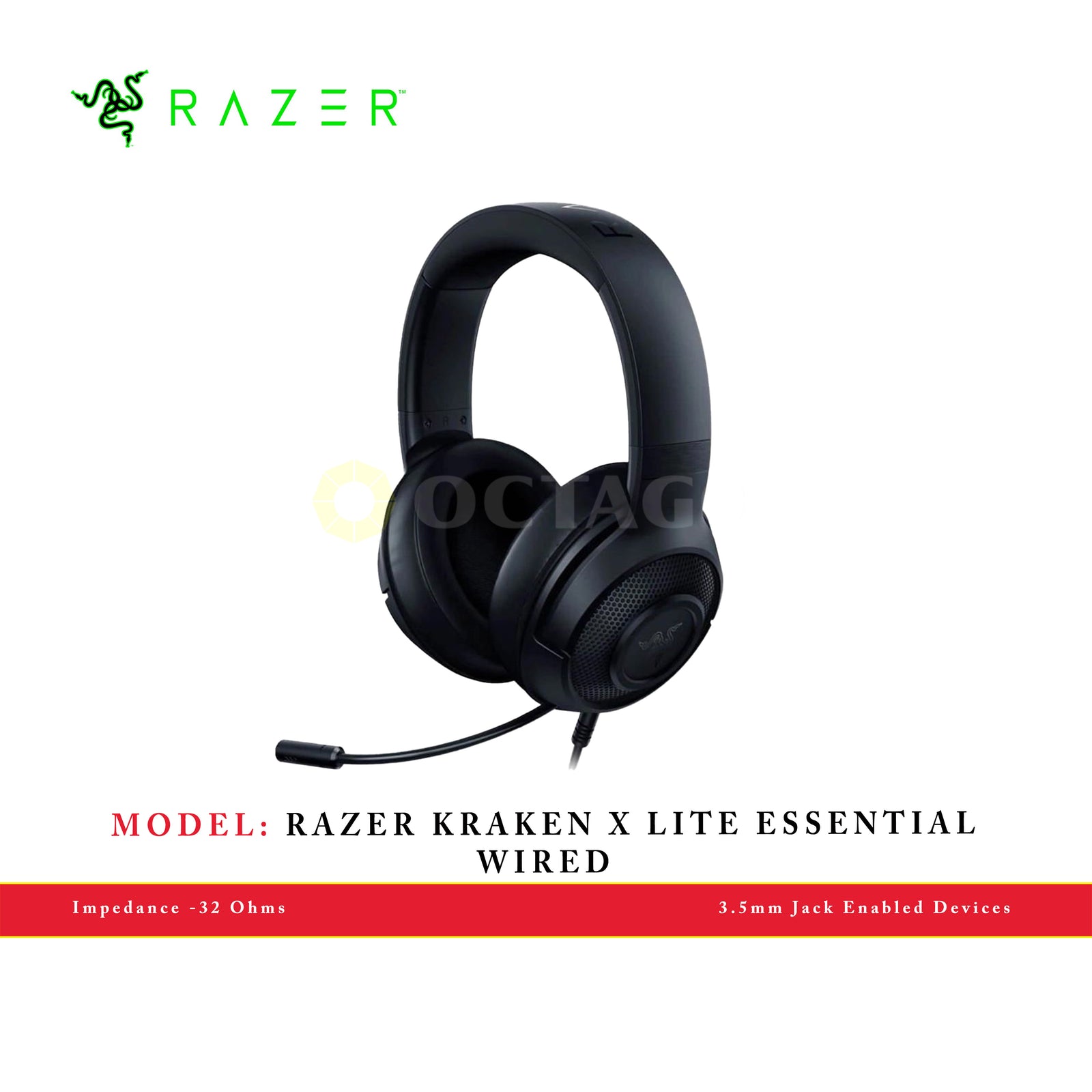 RAZER KRAKEN X LITE ESSENTIAL WIRED