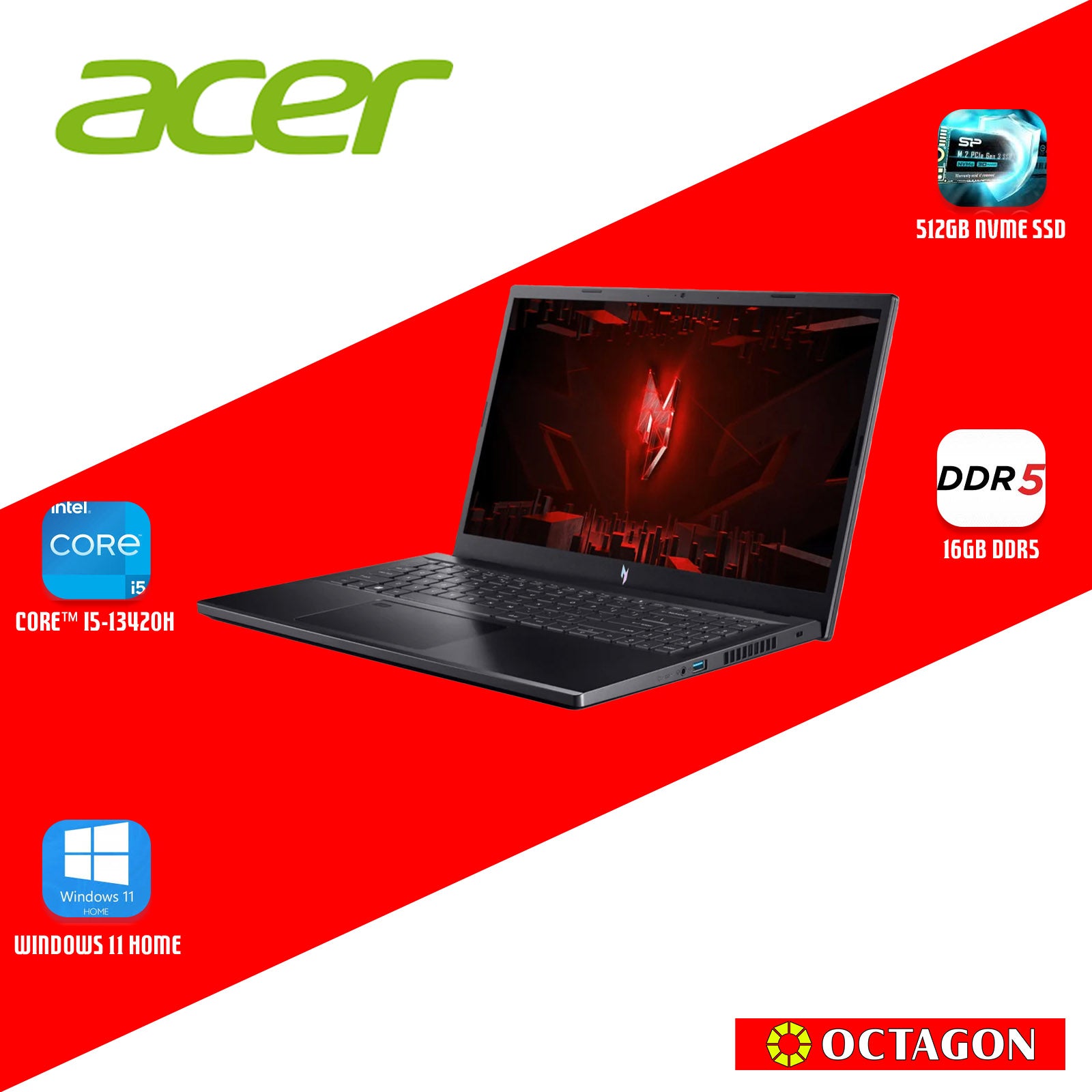 ACER NITRO V ANV15-51-541P/ CORE I5-13420H