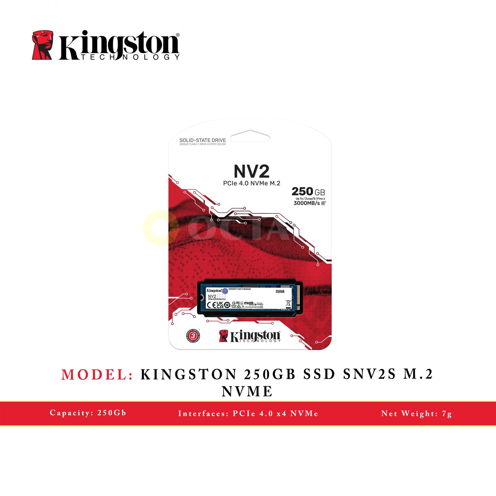 KINGSTON 250GB SSD SNV2S M.2 NVME