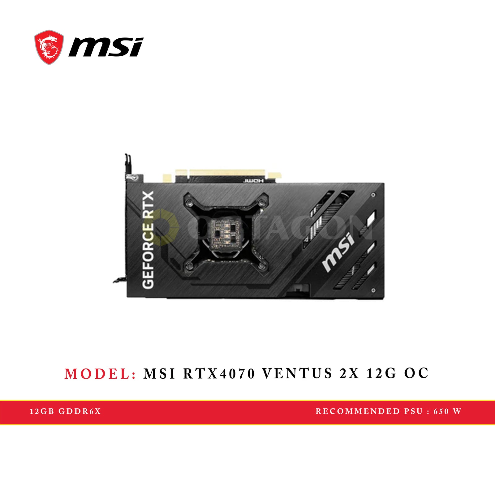 MSI RTX4070 VENTUS 2X 12G OC