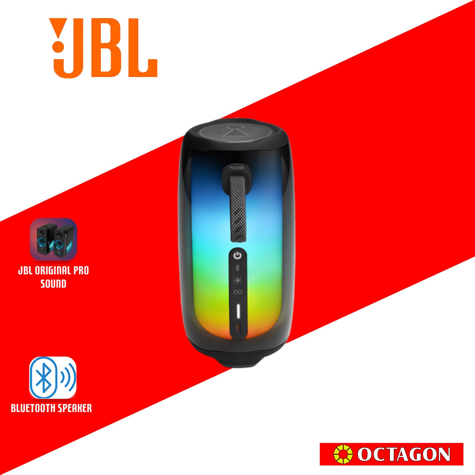 JBL PULSE 5 BLACK PORTABLE BT SPEAKER