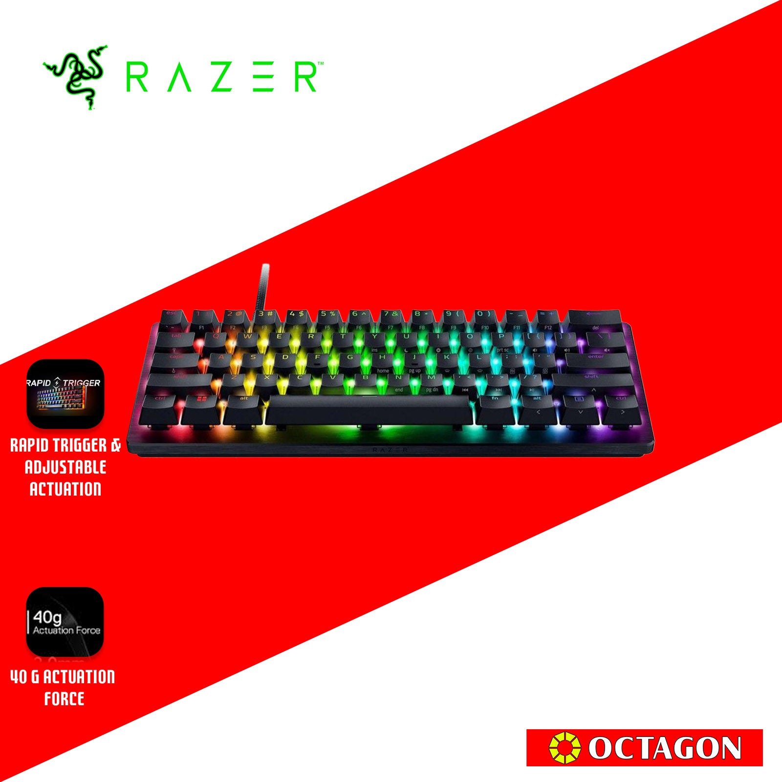 RAZER HUNTSMAN MINI 60% GAMING KEYBOARD