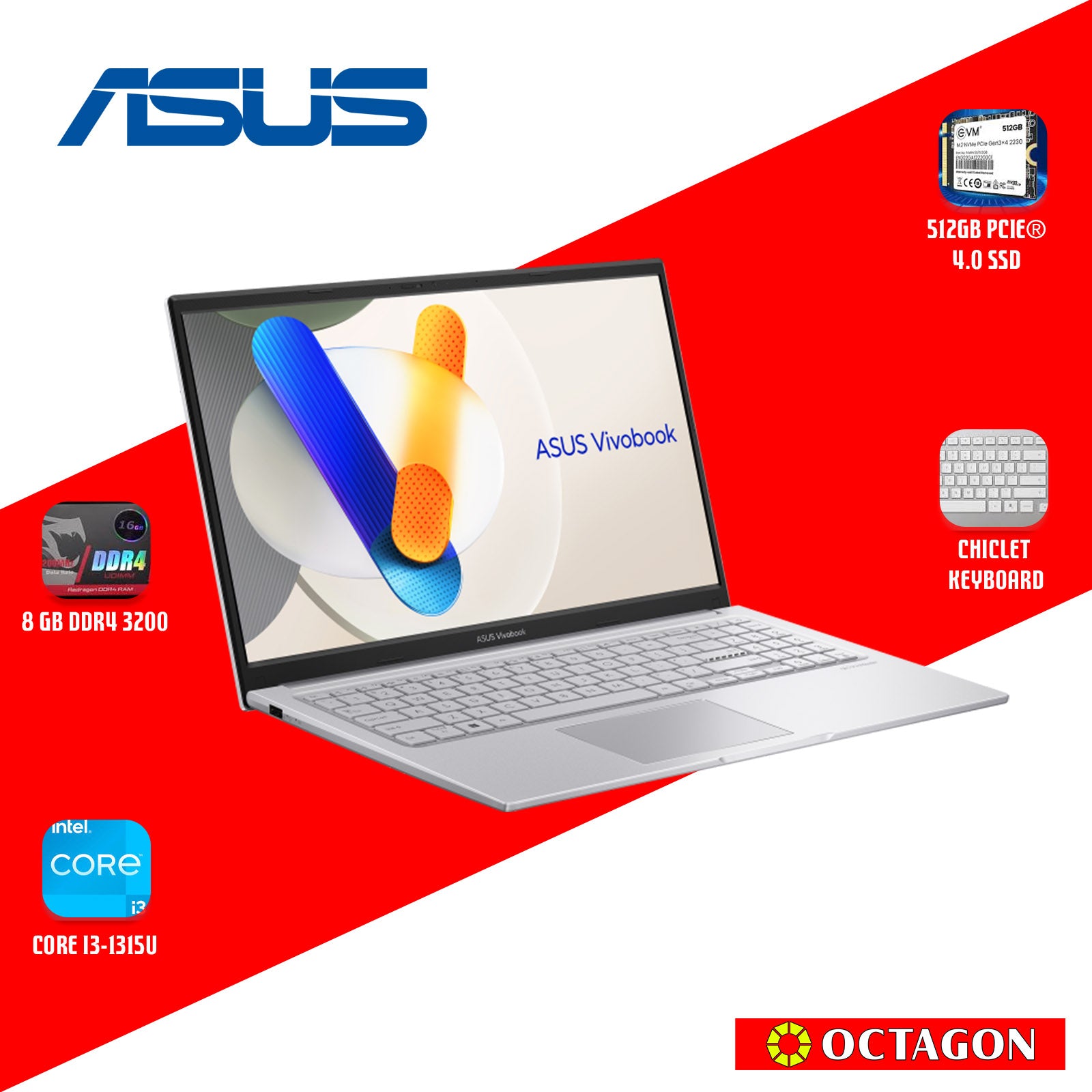 ASUS X1504VA-NJ1308WSM/ CORE I3-1315U