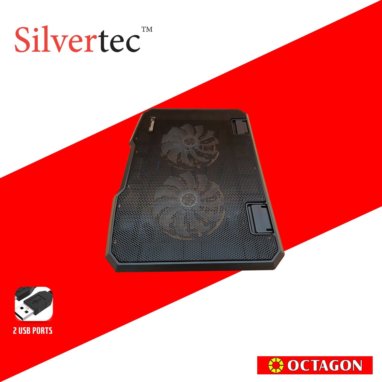 SILVERTEC SLC780 15.6 NOTEBOOK COOLER 2X14CM FAN