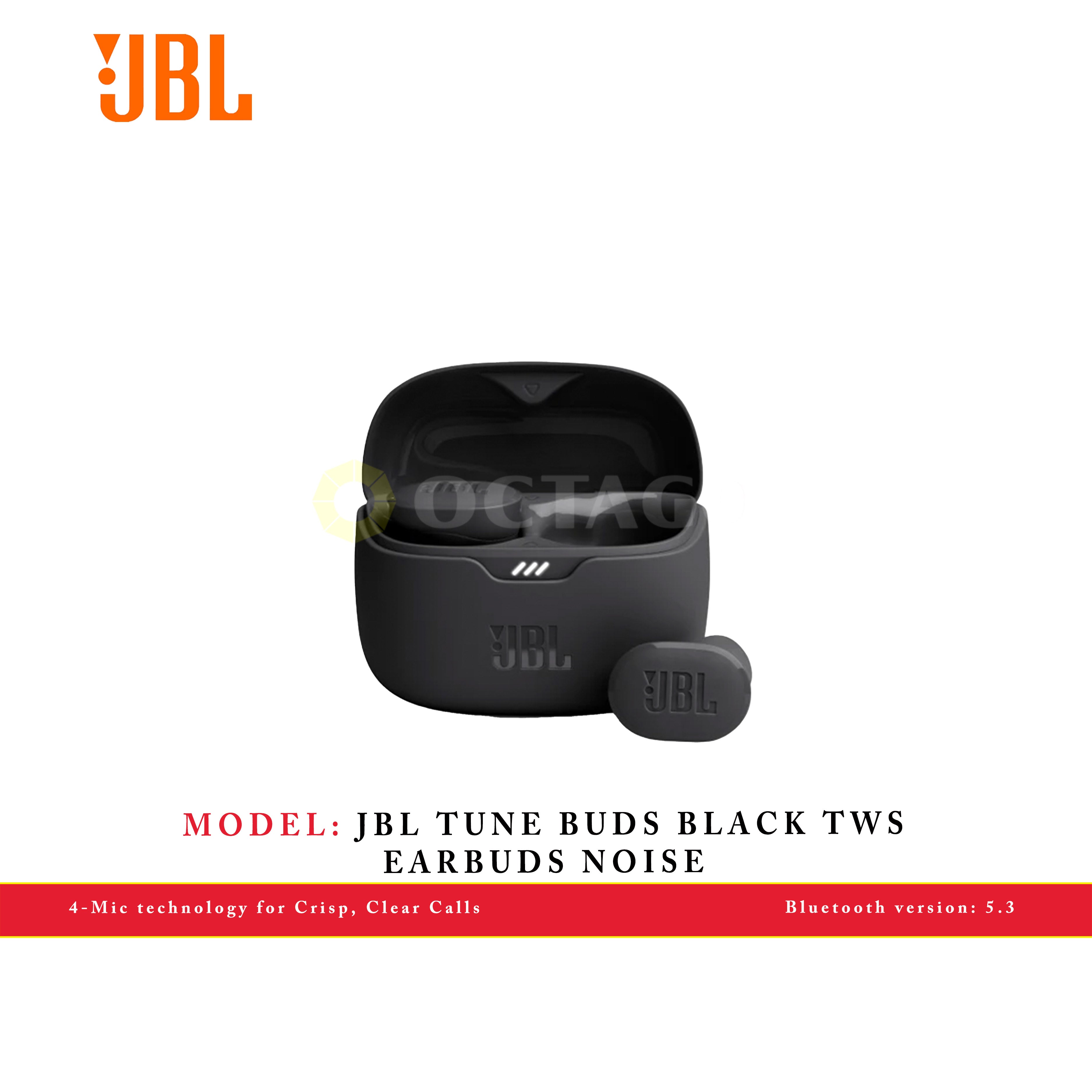 JBL TUNE BUDS BLACK TWS EARBUDS NOISE