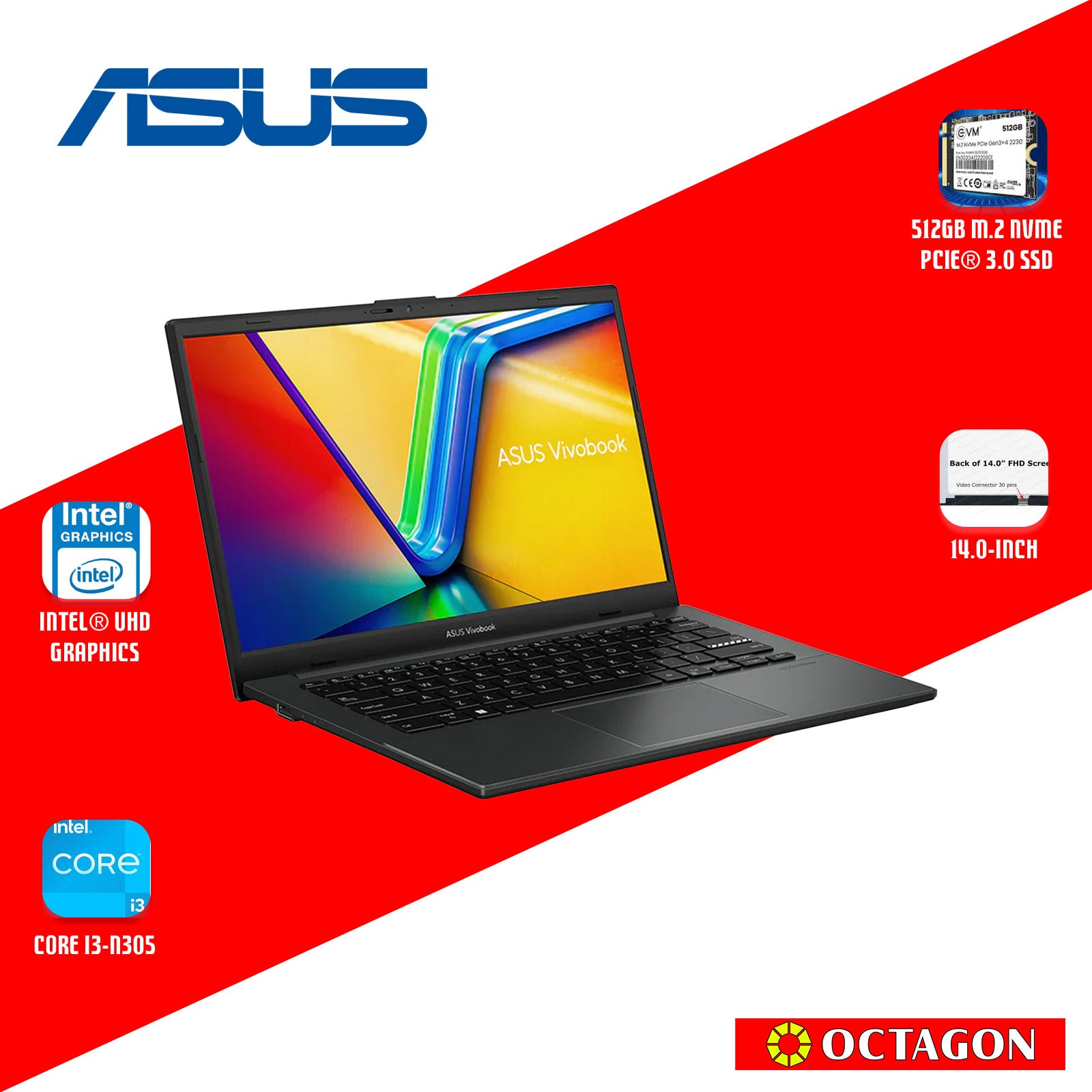 ASUS E1404GA-NK350WSM/ CORE I3-N305