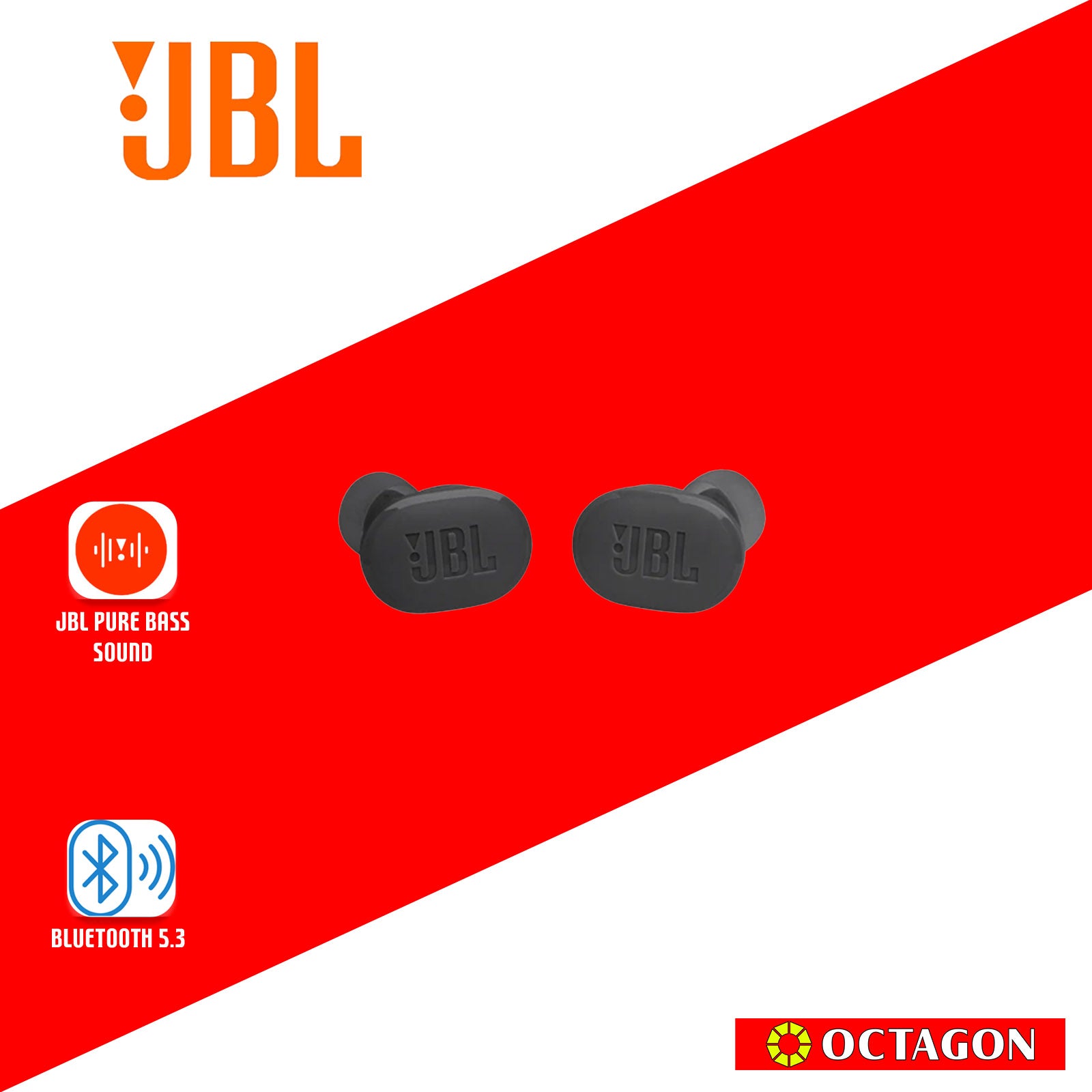 JBL TUNE BUDS BLACK TWS EARBUDS NOISE