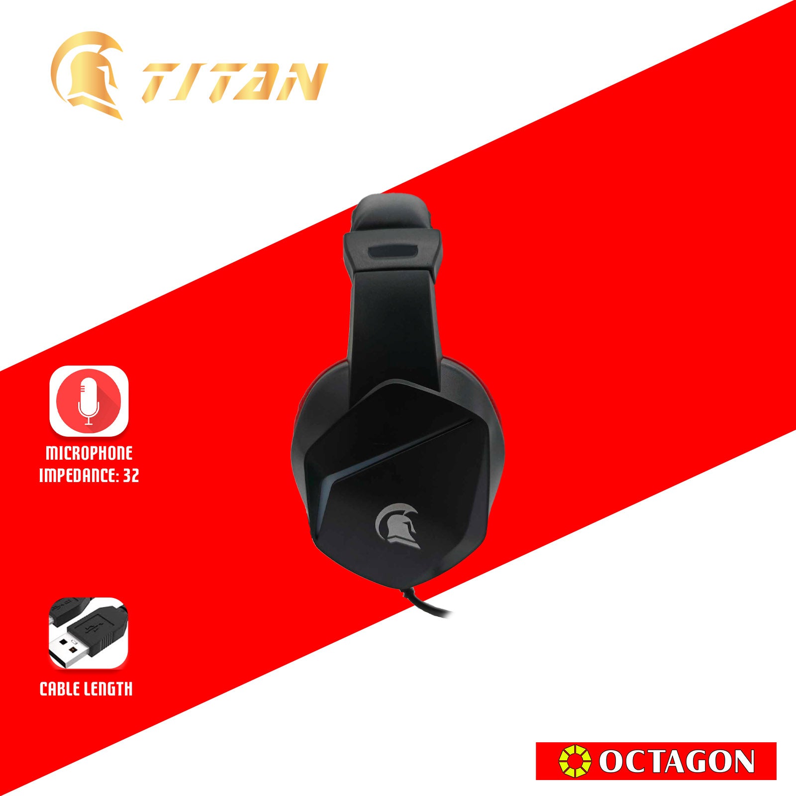 TITAN THP-307 RGB GAMING HEADSET 3.5MM