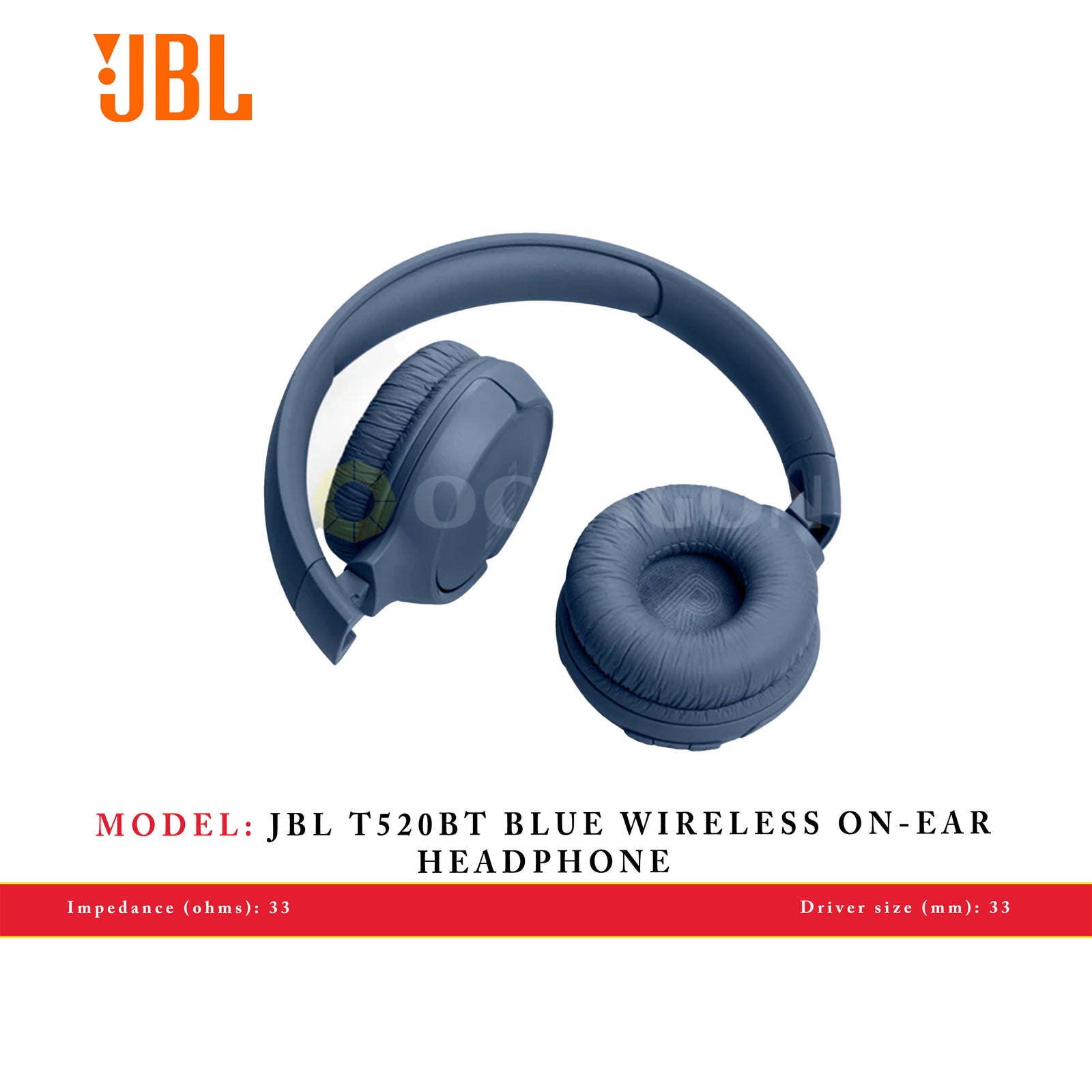 JBL T520BT BLUE WIRELESS ON-EAR HEADPHONE