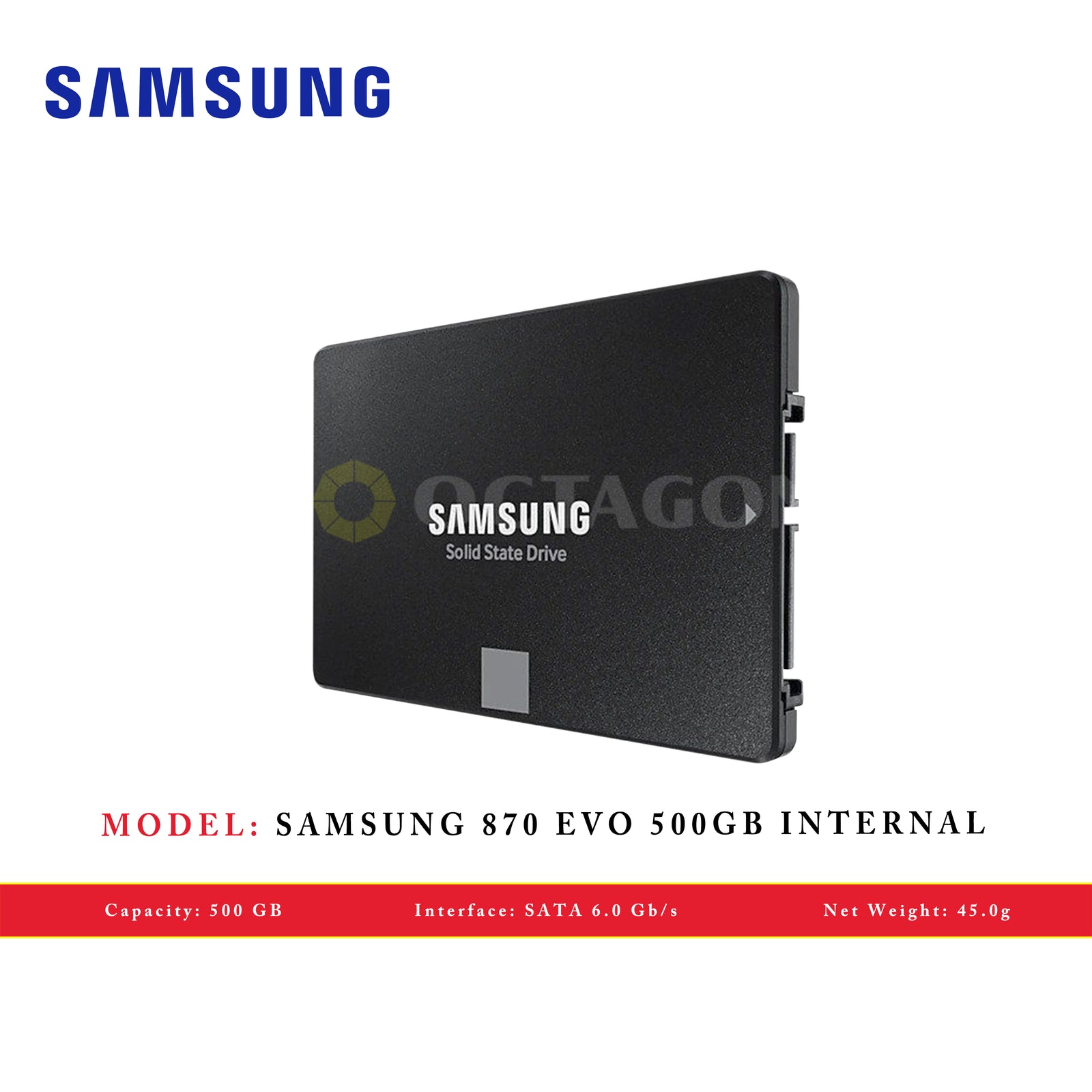 SAMSUNG SSD 500GB 870 EVO SATA 3