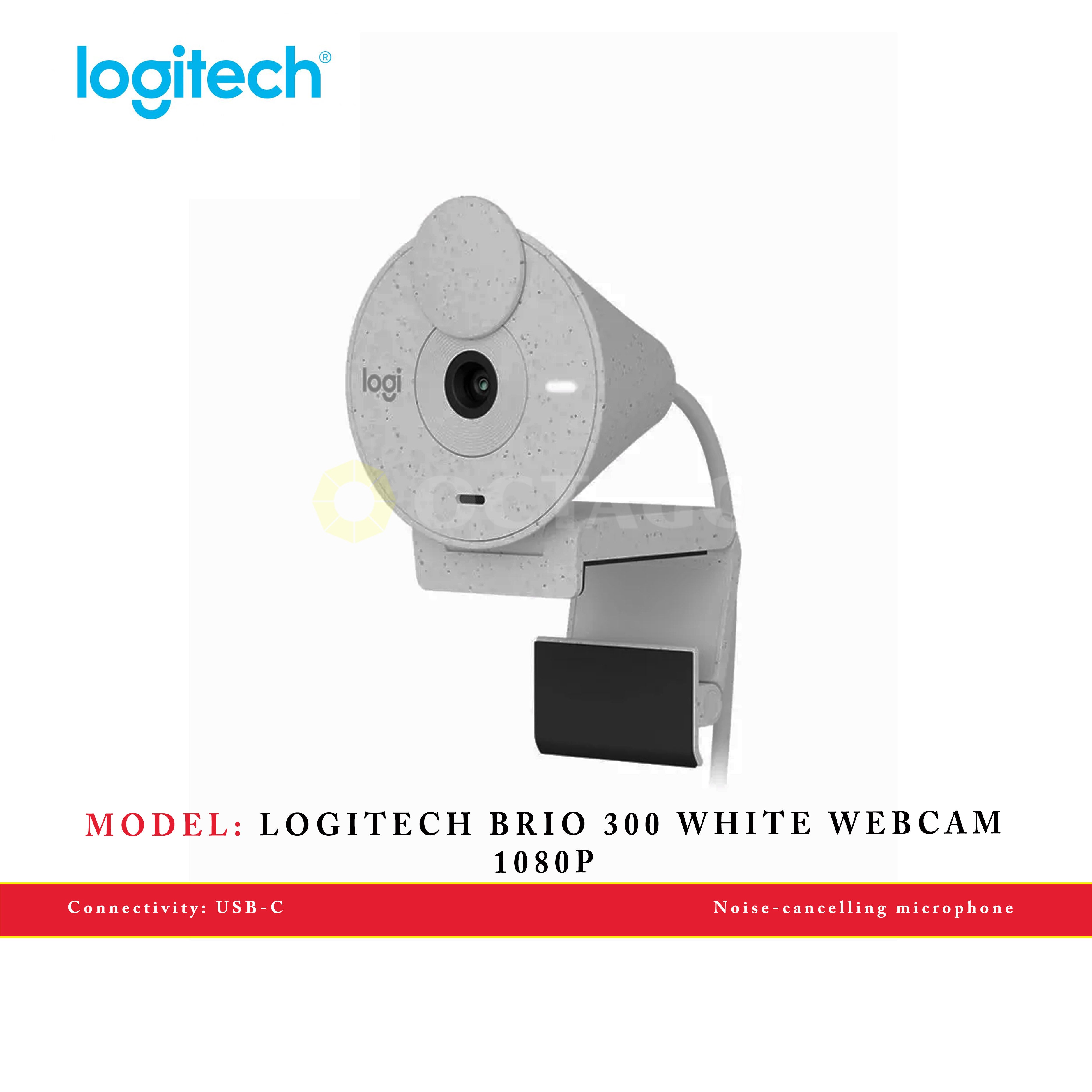 LOGITECH BRIO 300 WHITE WEBCAM 1080P