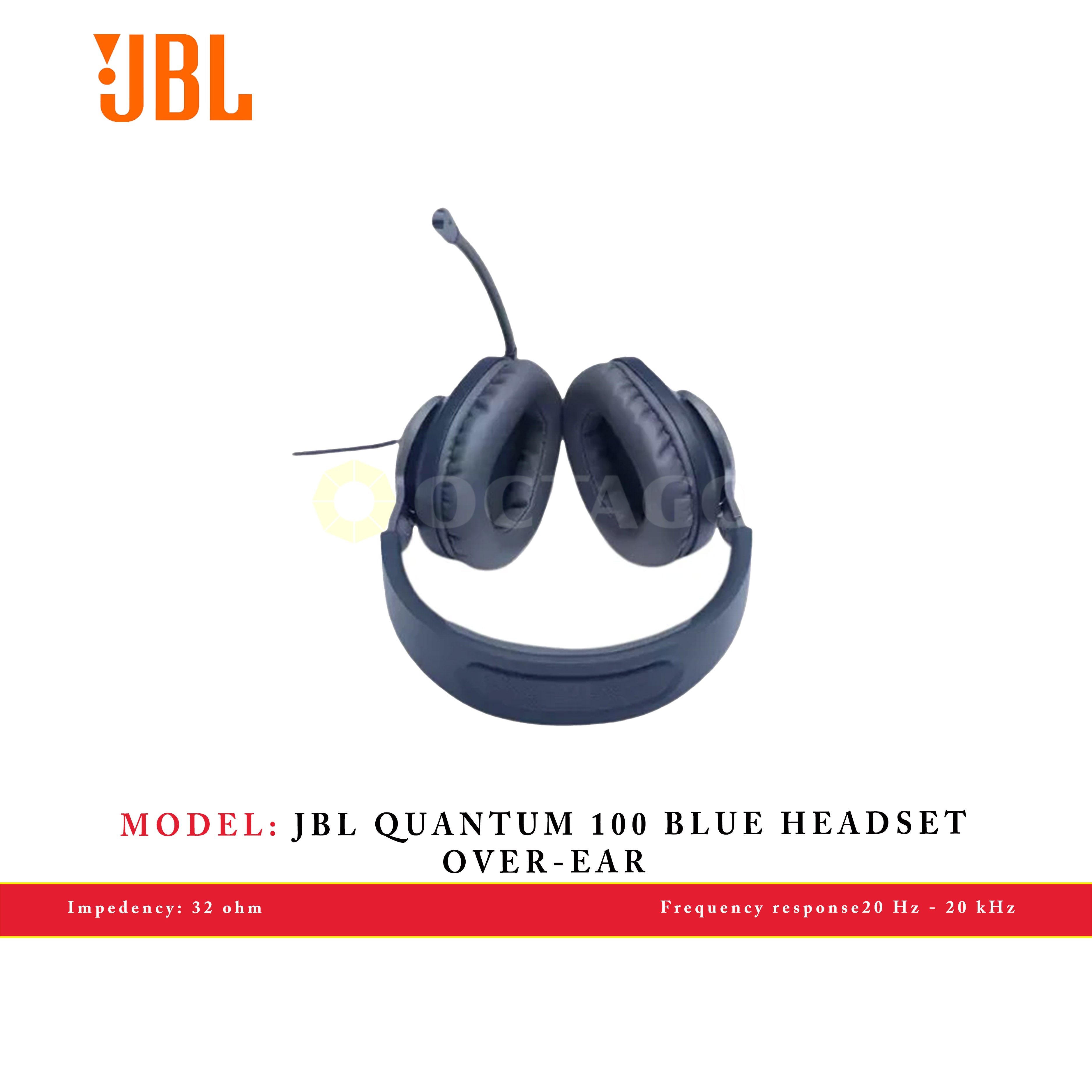 JBL QUANTUM 100 BLUE HEADSET OVER-EAR