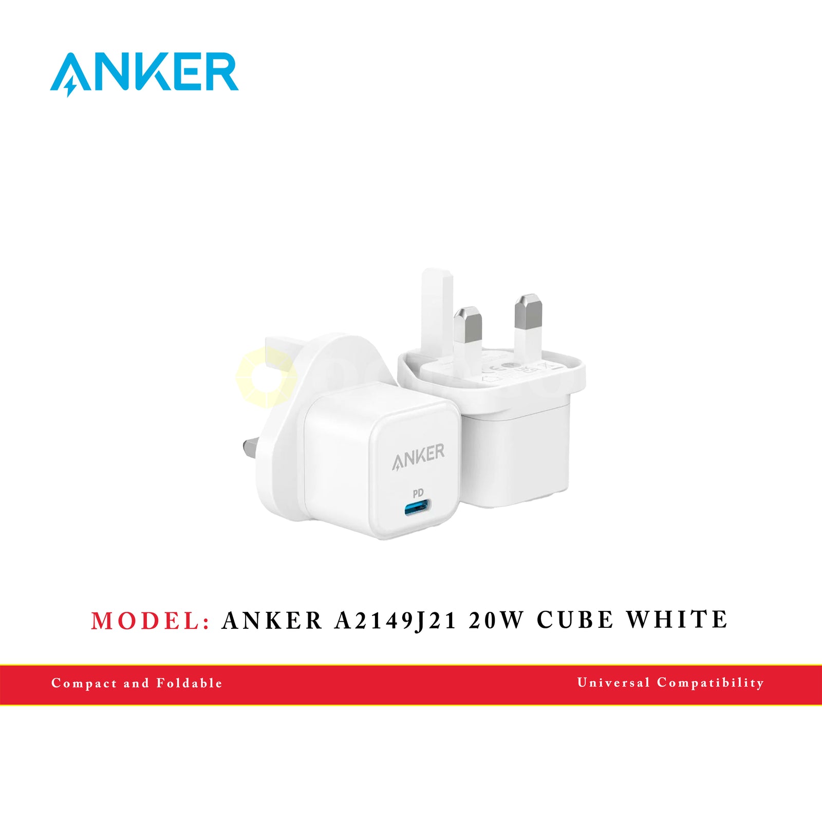 ANKER A2149J21 20W CUBE WHITE