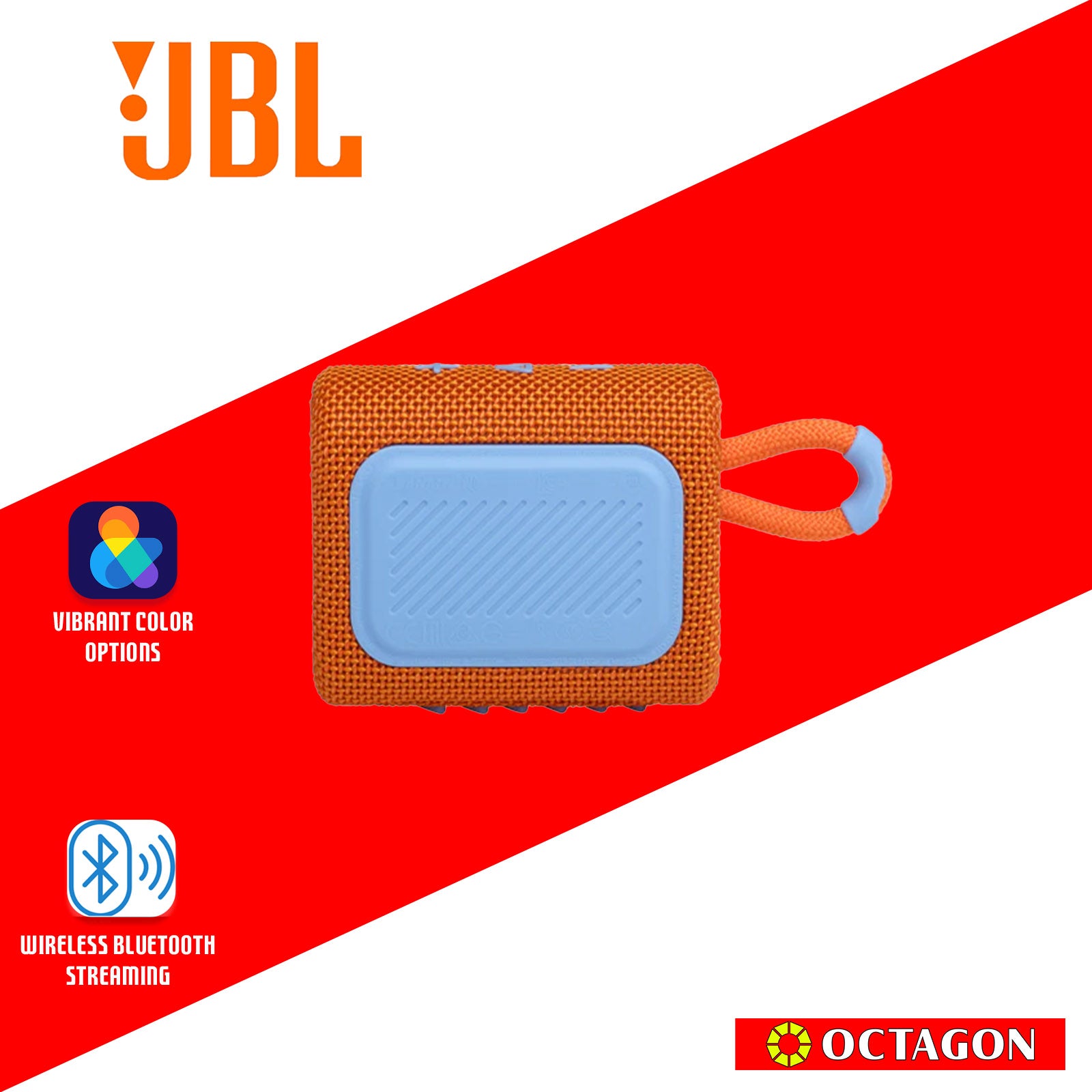 JBL GO 3 BT ORANGE SPEAKER PORTABLE