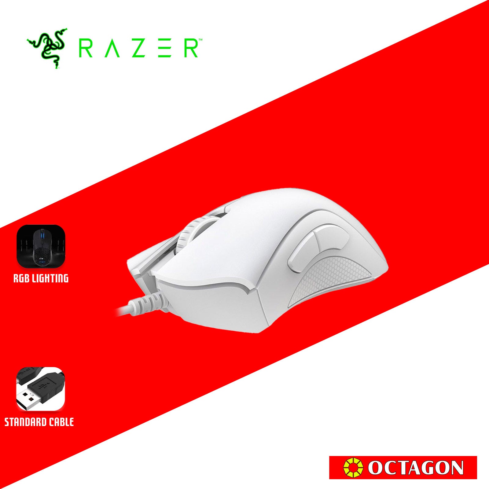 RAZER DEATHADDER ESSENTIAL WHITE EDITION