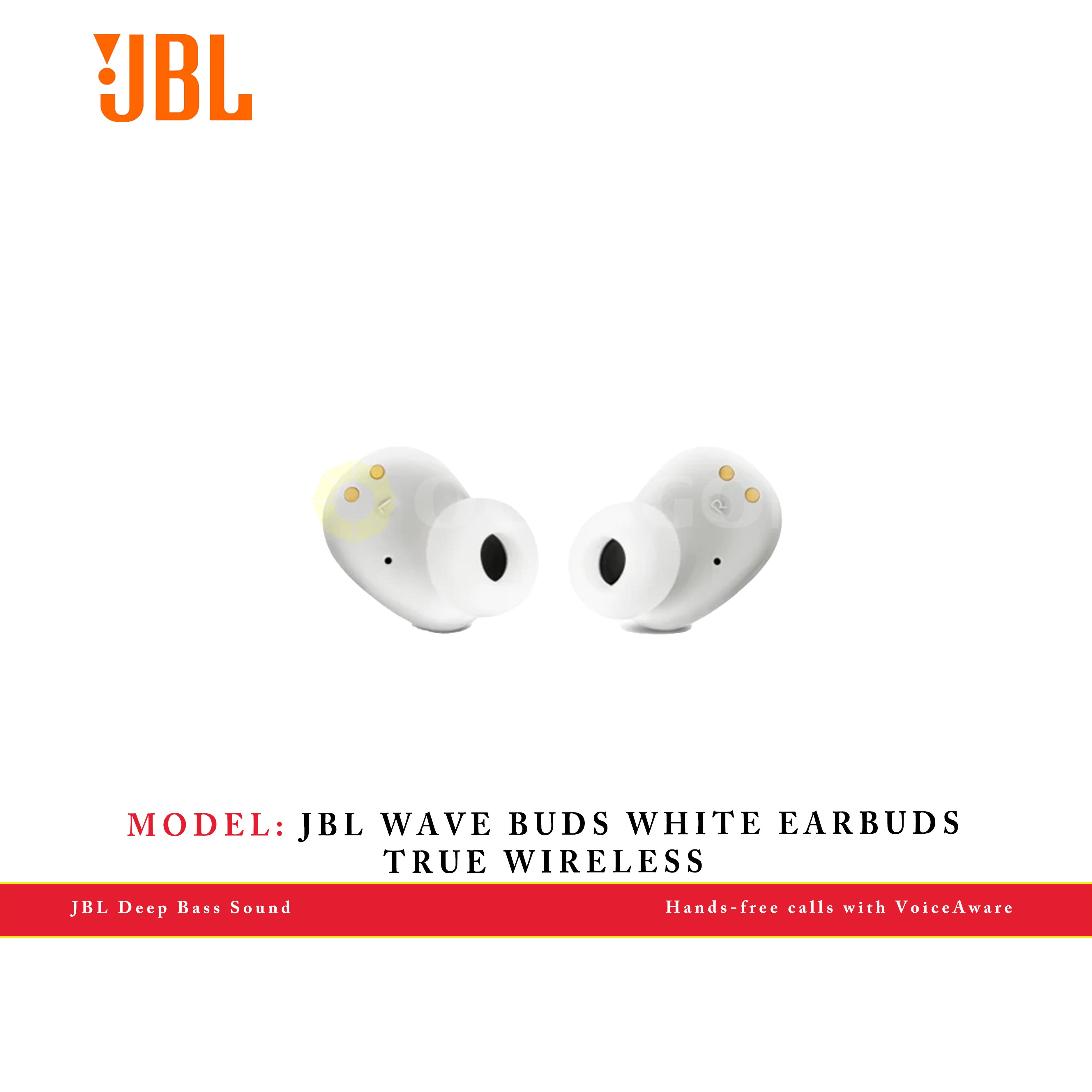 JBL WAVE BUDS WHITE EARBUDS TRUE WIRELESS