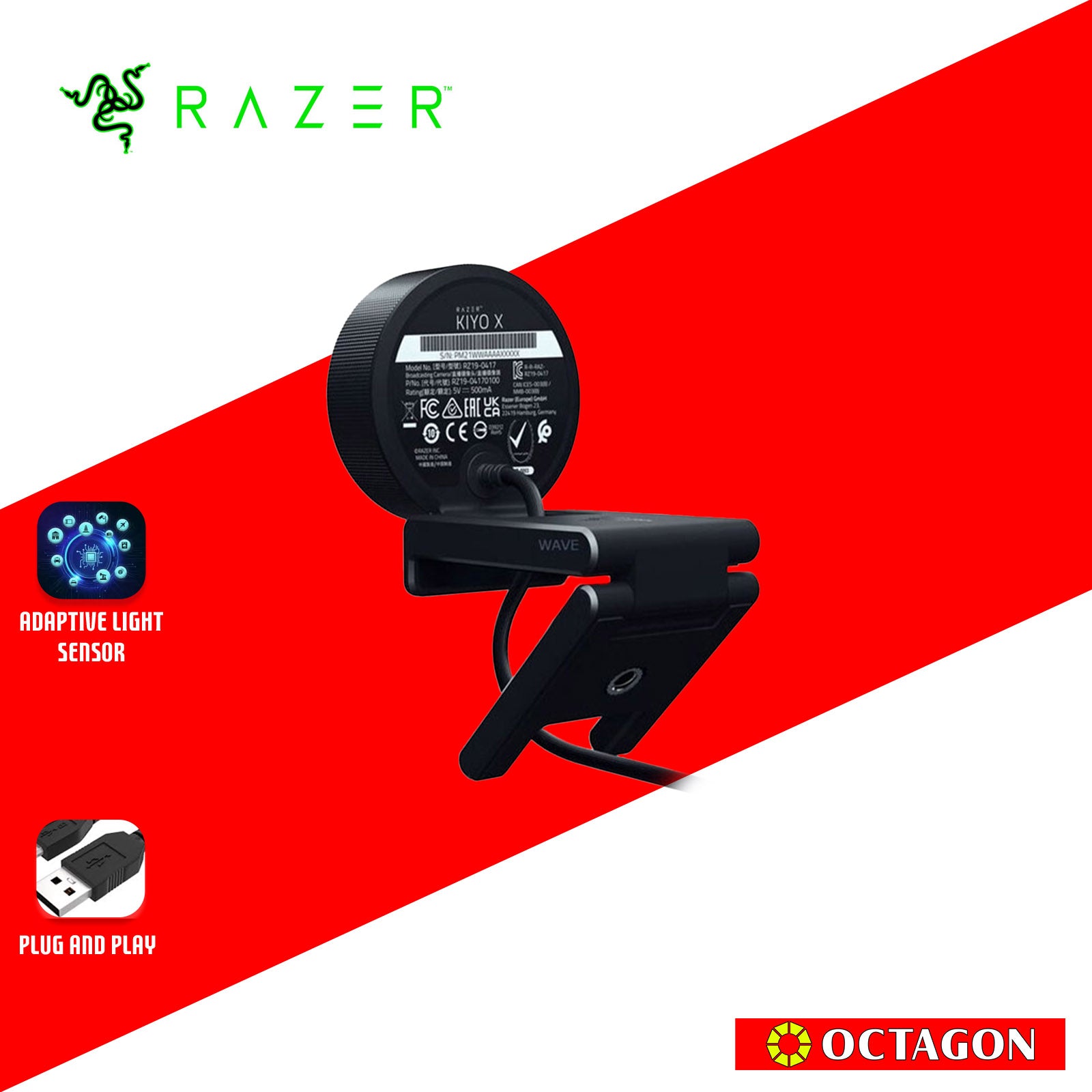 RAZER KIYO X USB BROADCASTING WEB CAM