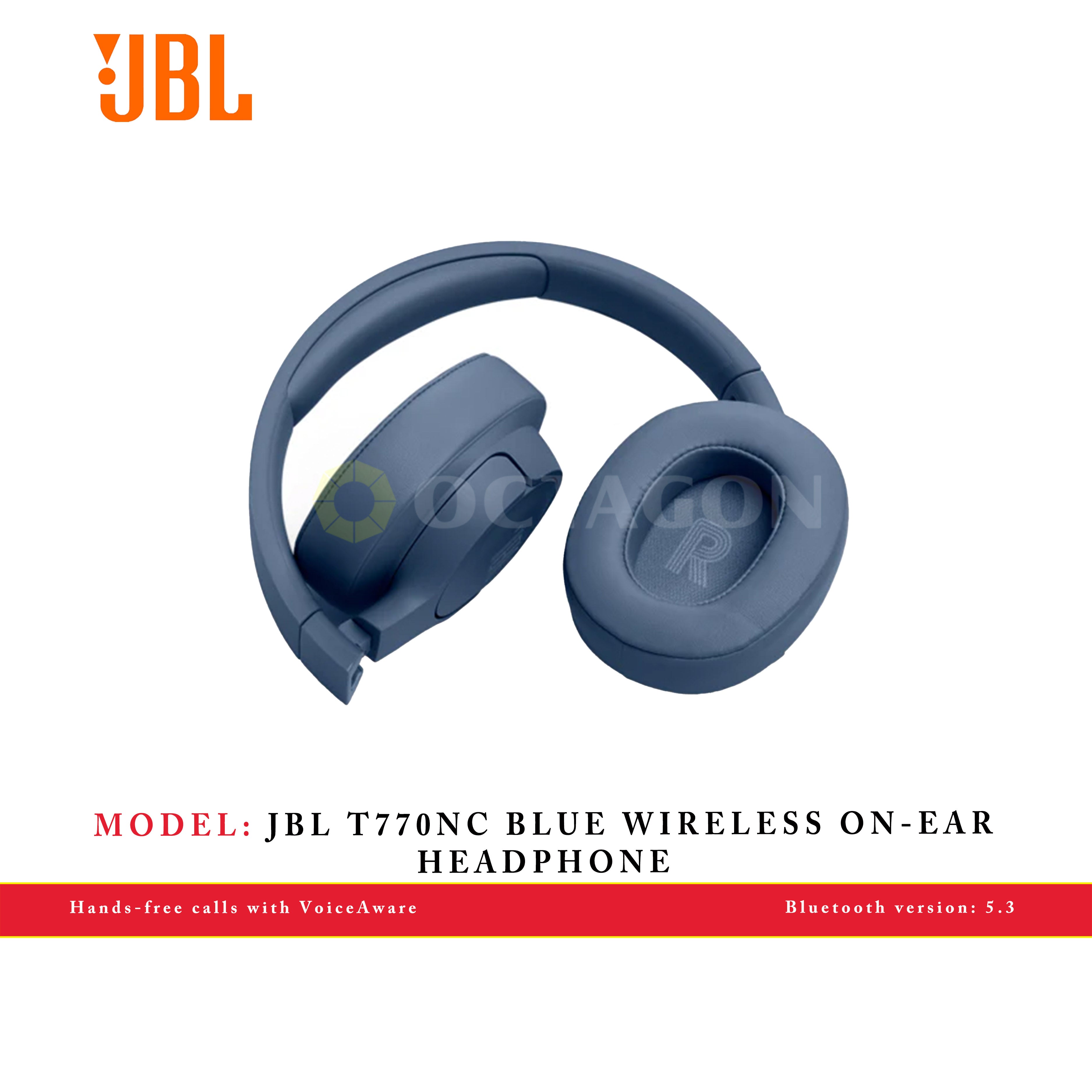 JBL T770NC BLUE WIRELESS ON-EAR HEADPHONE