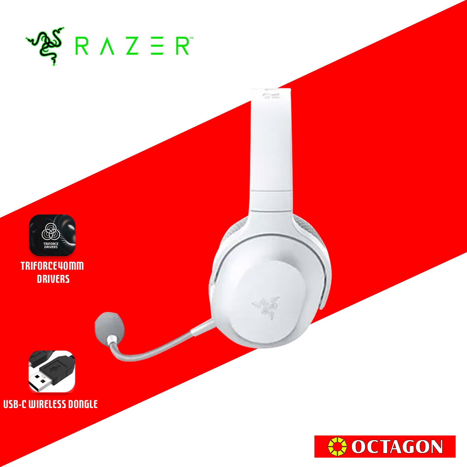 RAZER BARRACUDA X 2022 MERCURY WHITE