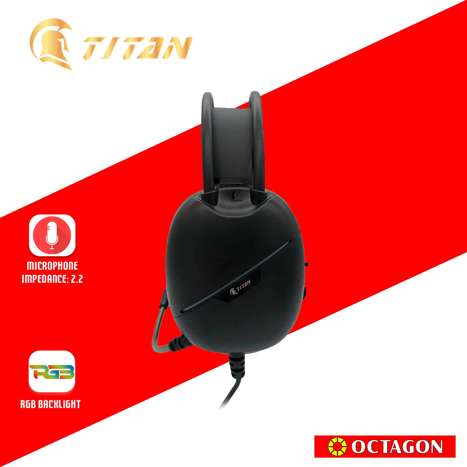 TITAN HP410 USB 2.0 LUMINOUS GAMING HEADSET