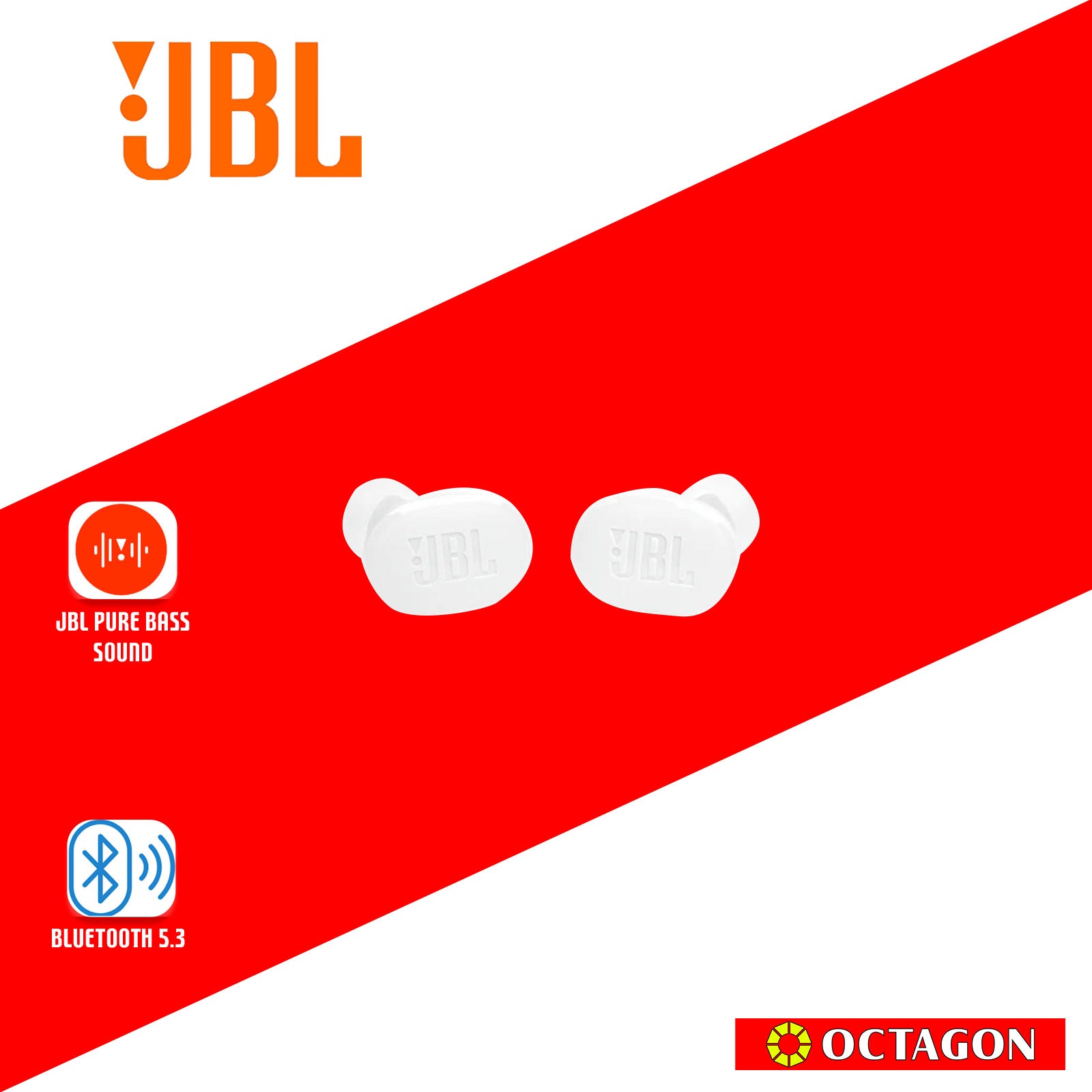 JBL TUNE BUDS WHITE TWS EARBUDS NOISE