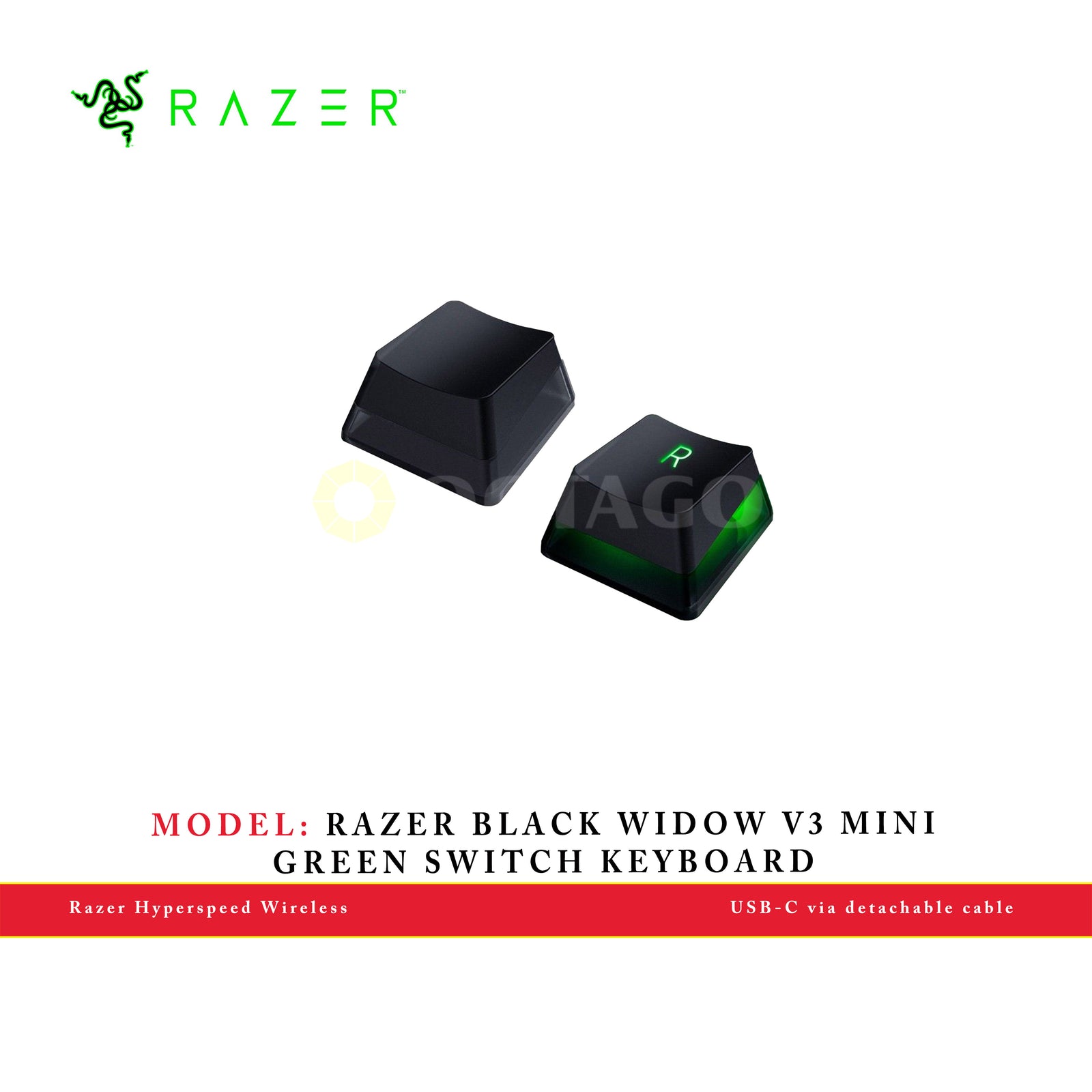 RAZER BLACK WIDOW V3 MINI GREEN SWITCH KEYBOARD