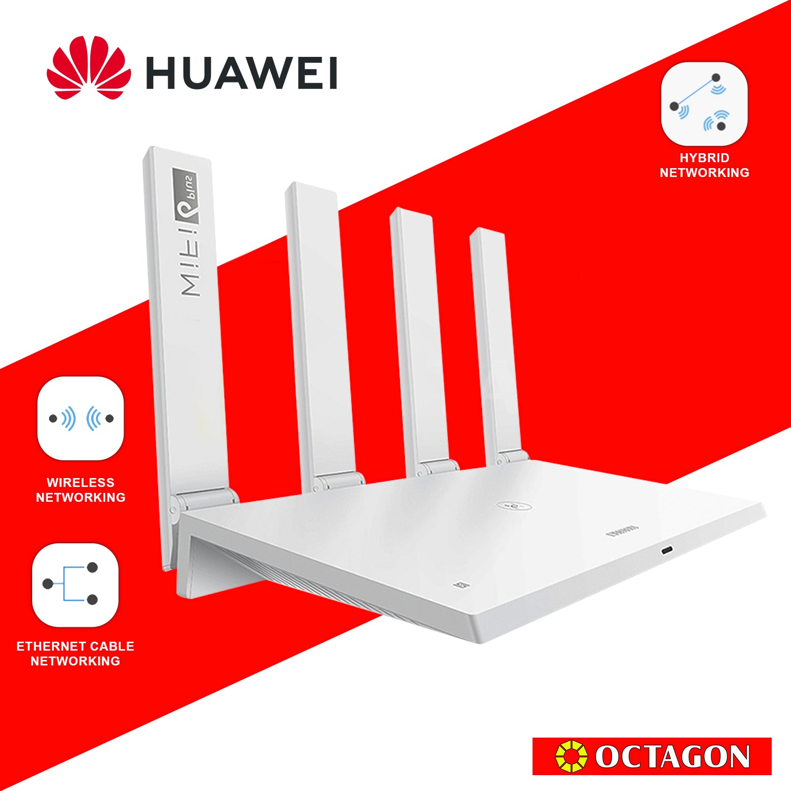 HUAWEI AX3 QUAD-CORE WIFI 6 PLUS 300MBPS