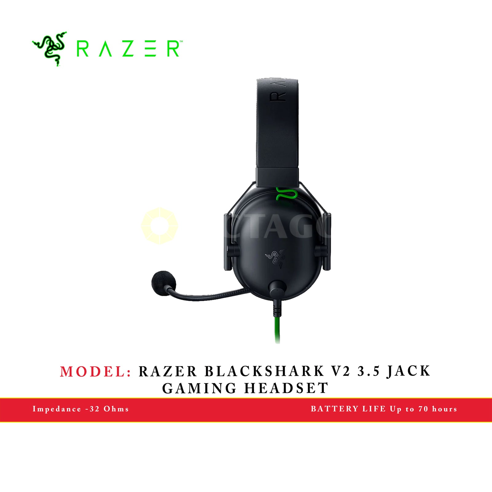 RAZER BLACKSHARK V2 3.5 JACK GAMING HEADSET