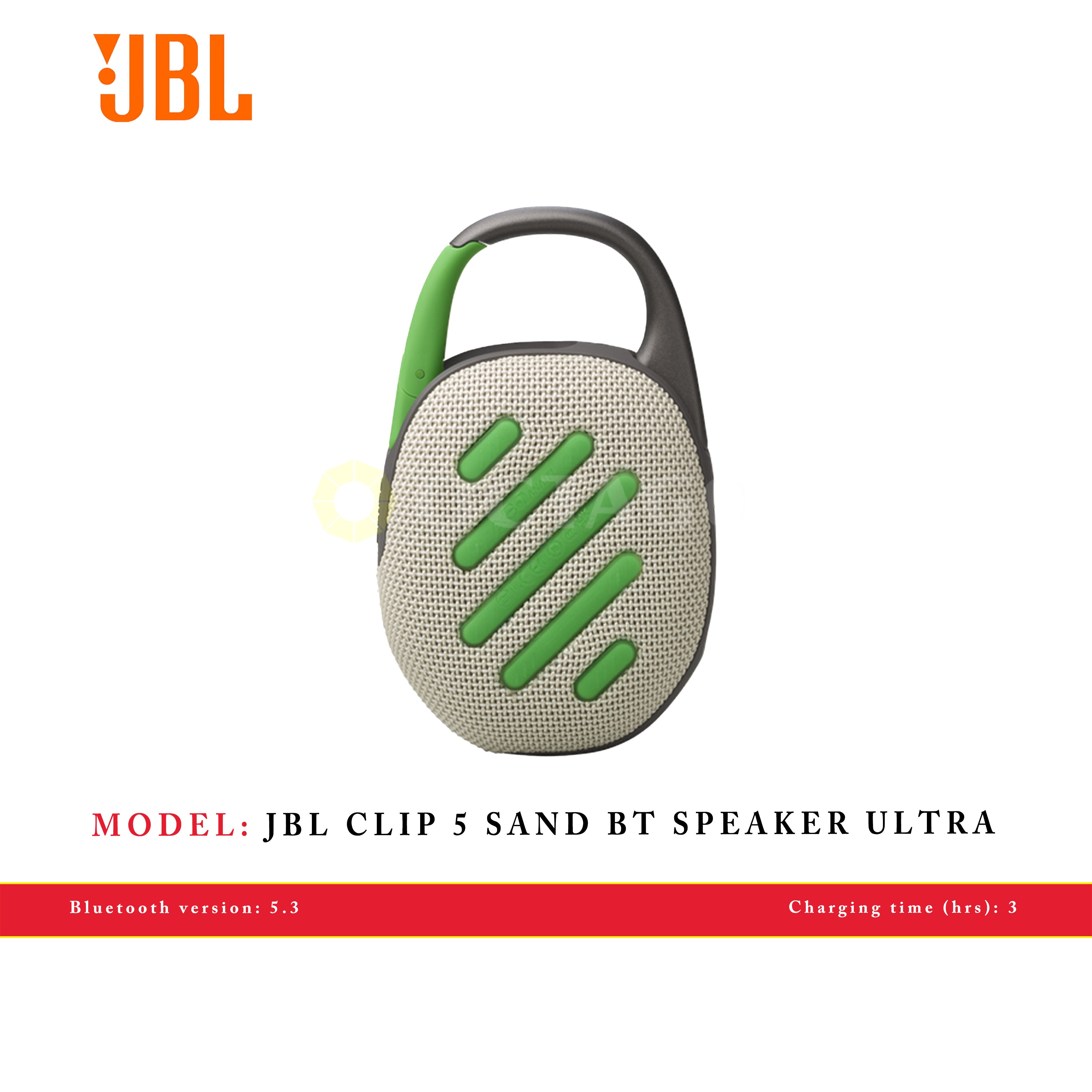 JBL CLIP 5 SAND BT SPEAKER ULTRA