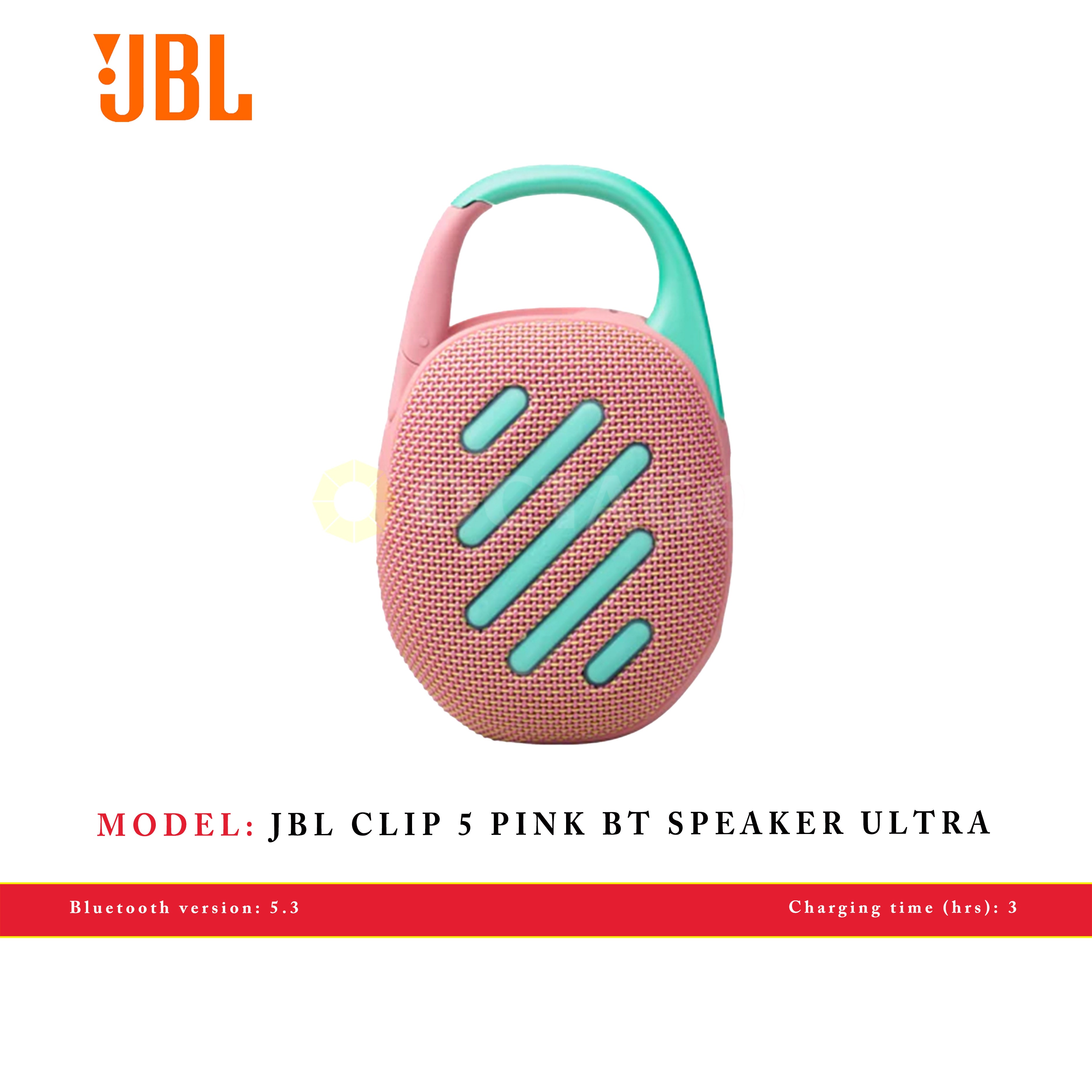 JBL CLIP 5 PINK BT SPEAKER ULTRA