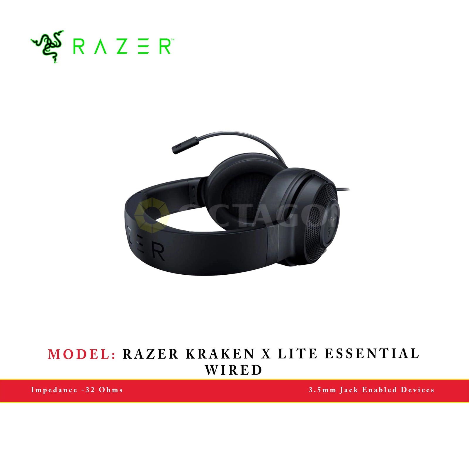 RAZER KRAKEN X LITE ESSENTIAL WIRED