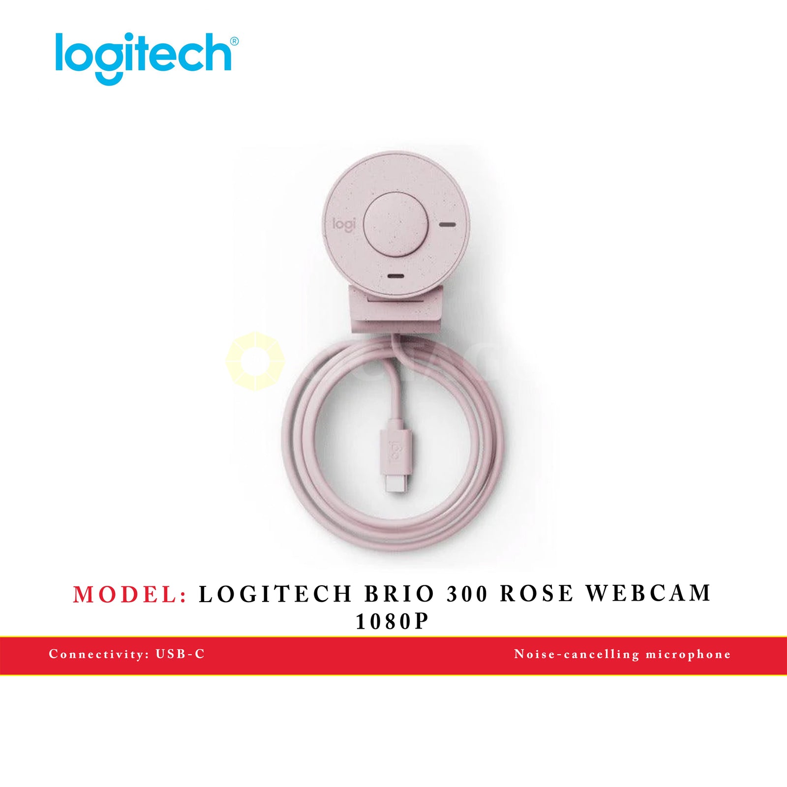 LOGITECH BRIO 300 ROSE WEBCAM 1080P