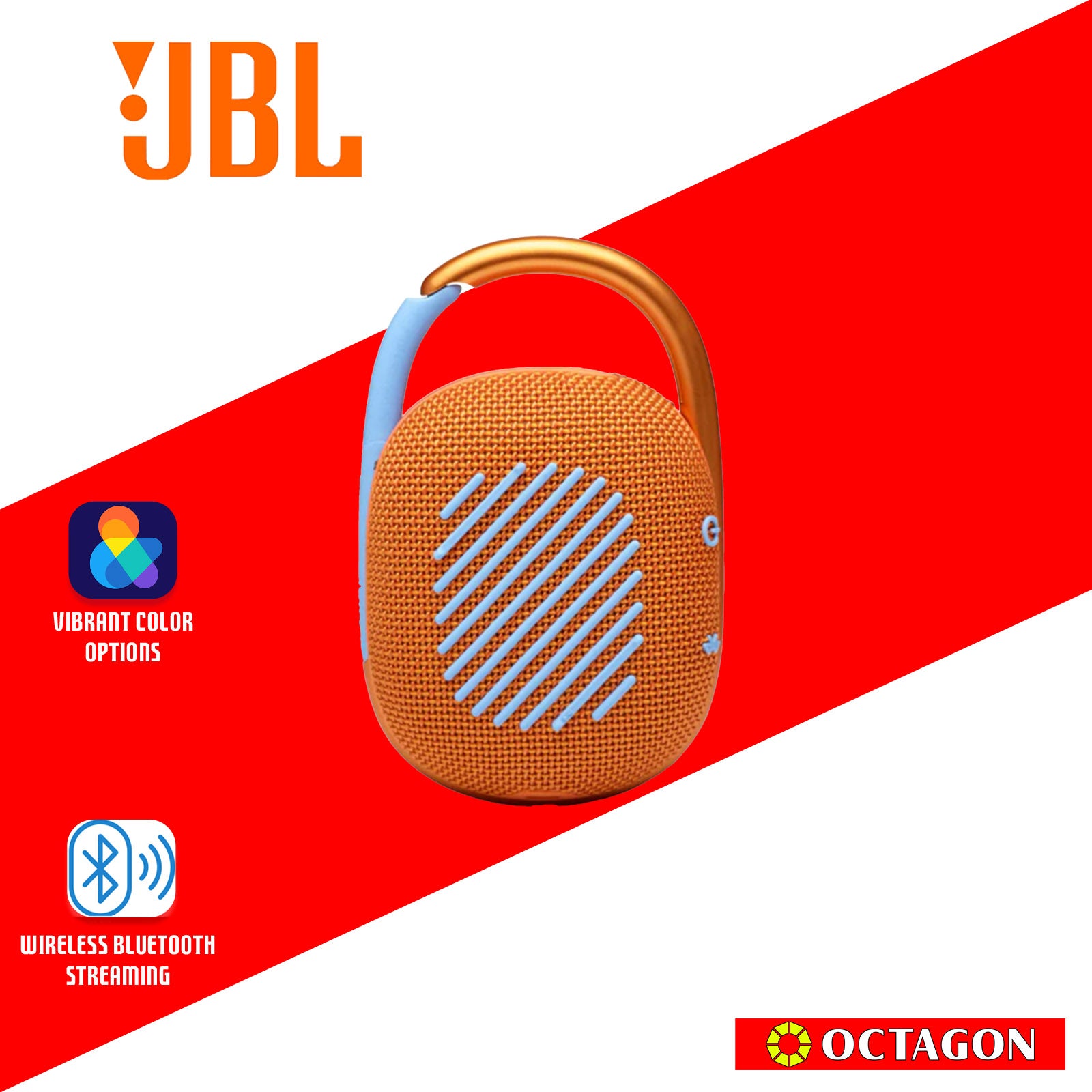 JBL CLIP 4 ORANGE BT SPEAKER ULTRA