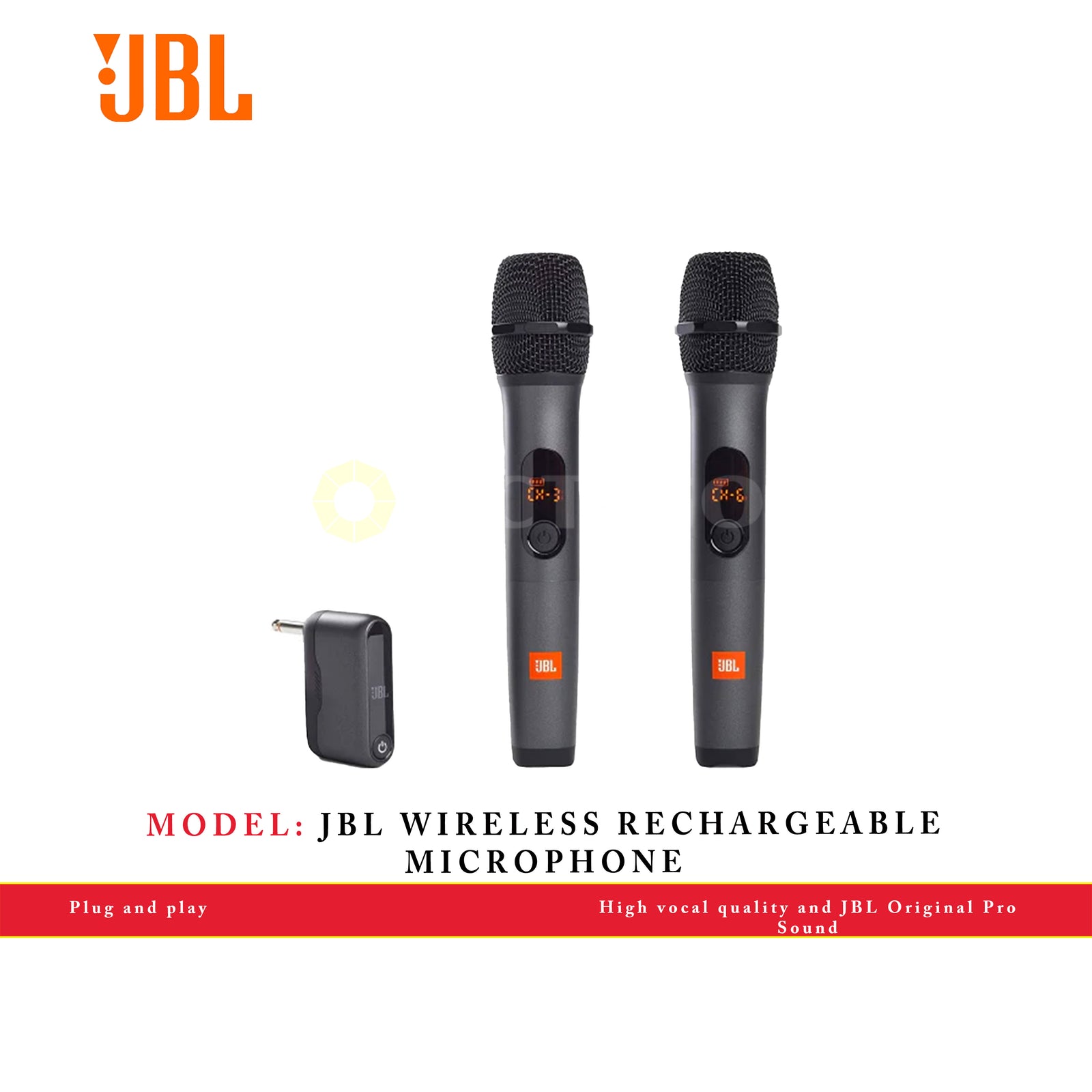 JBL WIRELESS RECHARGEABLE MICROPHONE