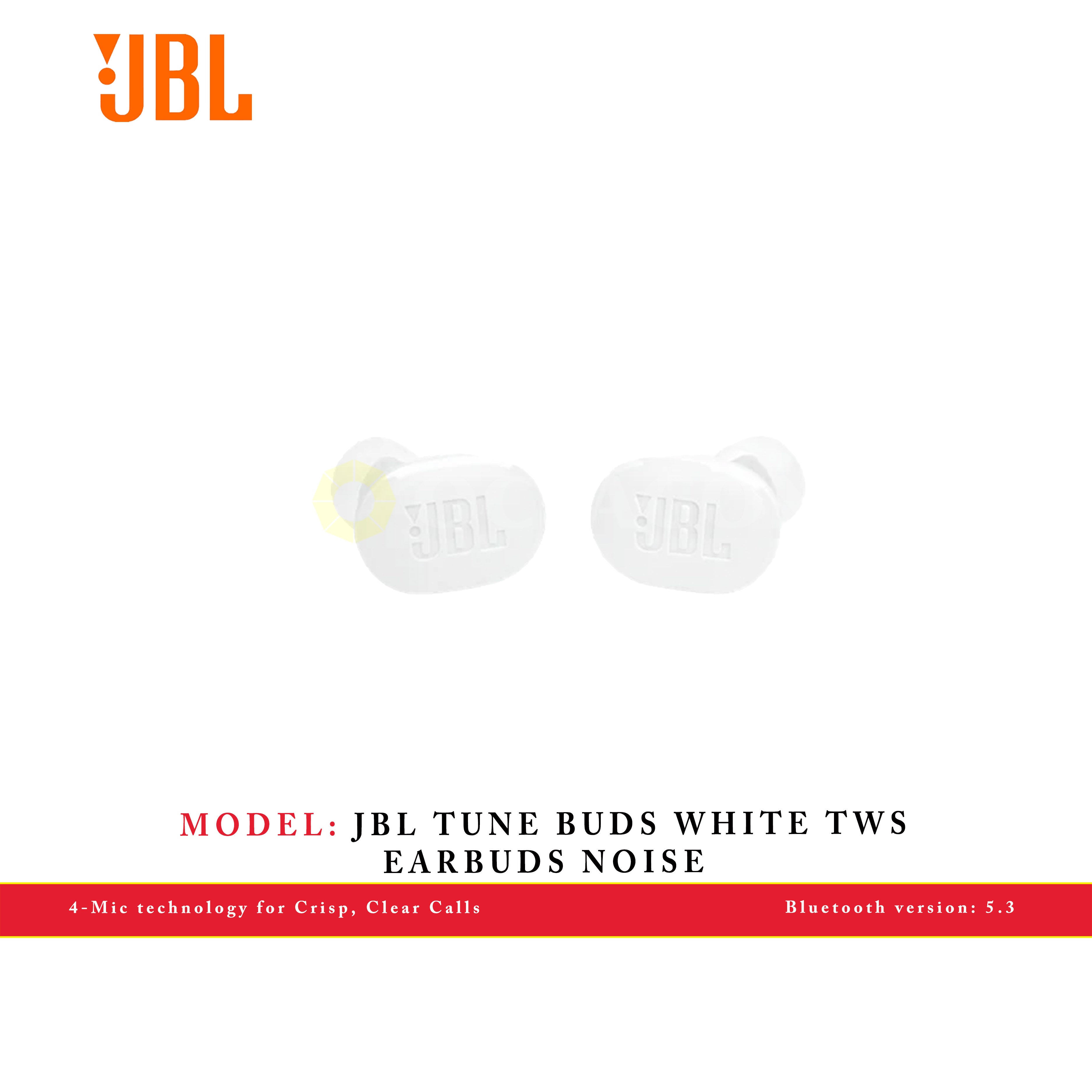 JBL TUNE BUDS WHITE TWS EARBUDS NOISE