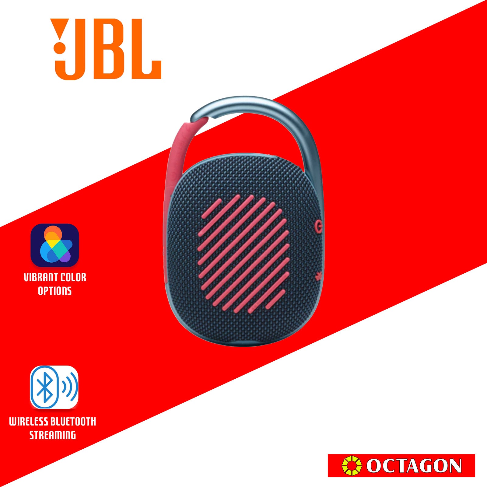 JBL CLIP 4 BLUE-PINK BT SPEAKER ULTRA