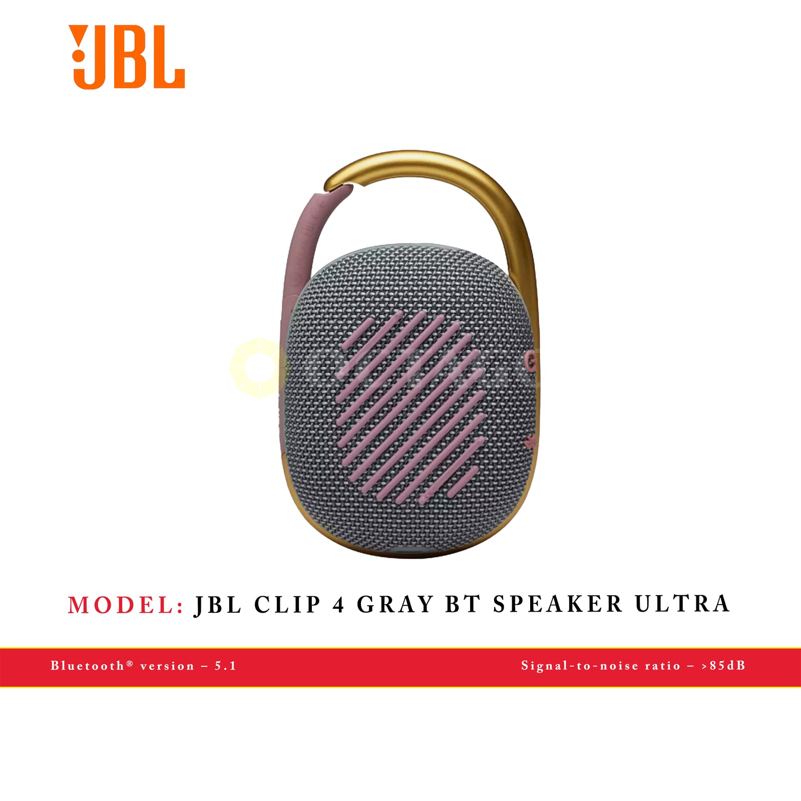 JBL CLIP 4 GRAY BT SPEAKER ULTRA