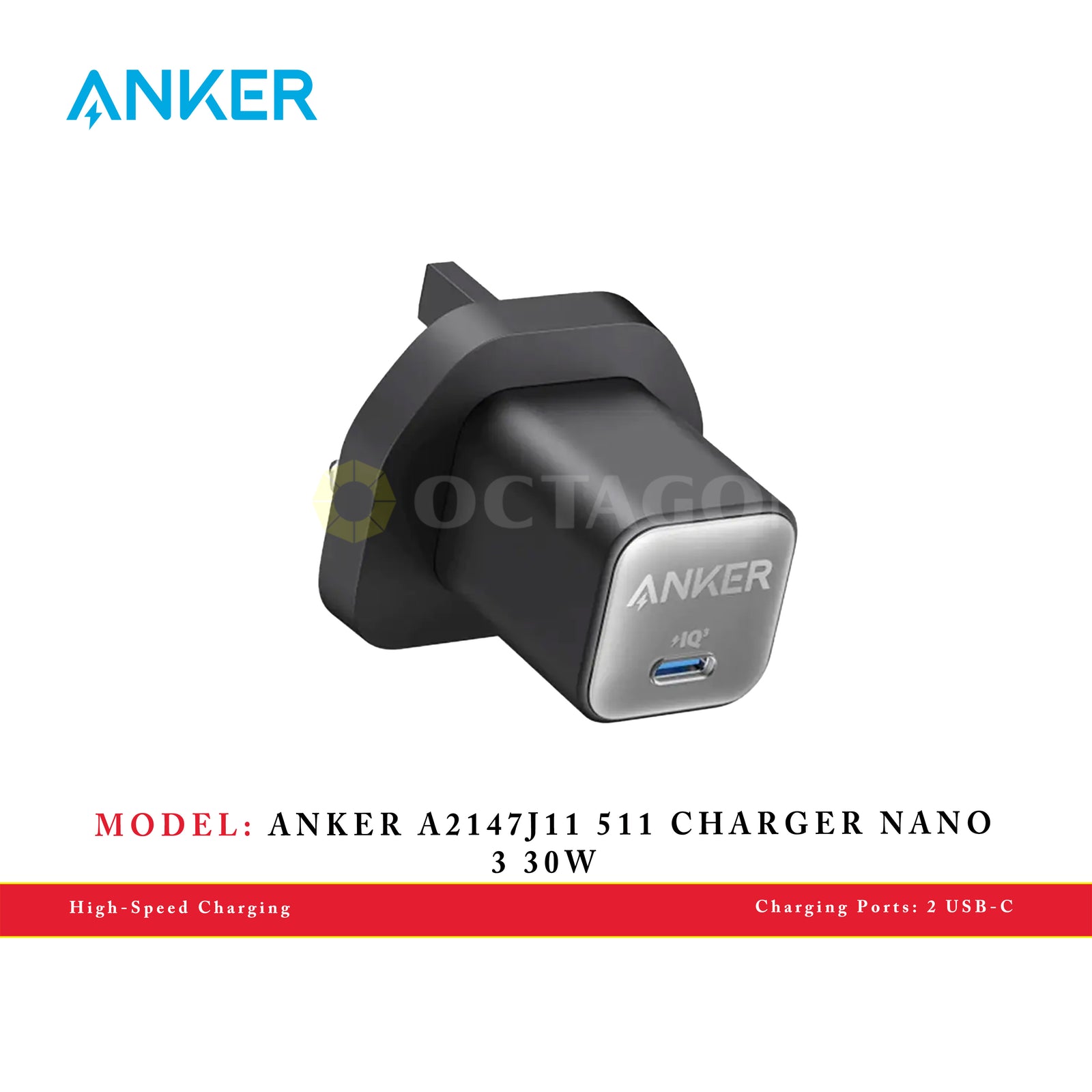 ANKER A2147J11 511 CHARGER NANO 3 30W