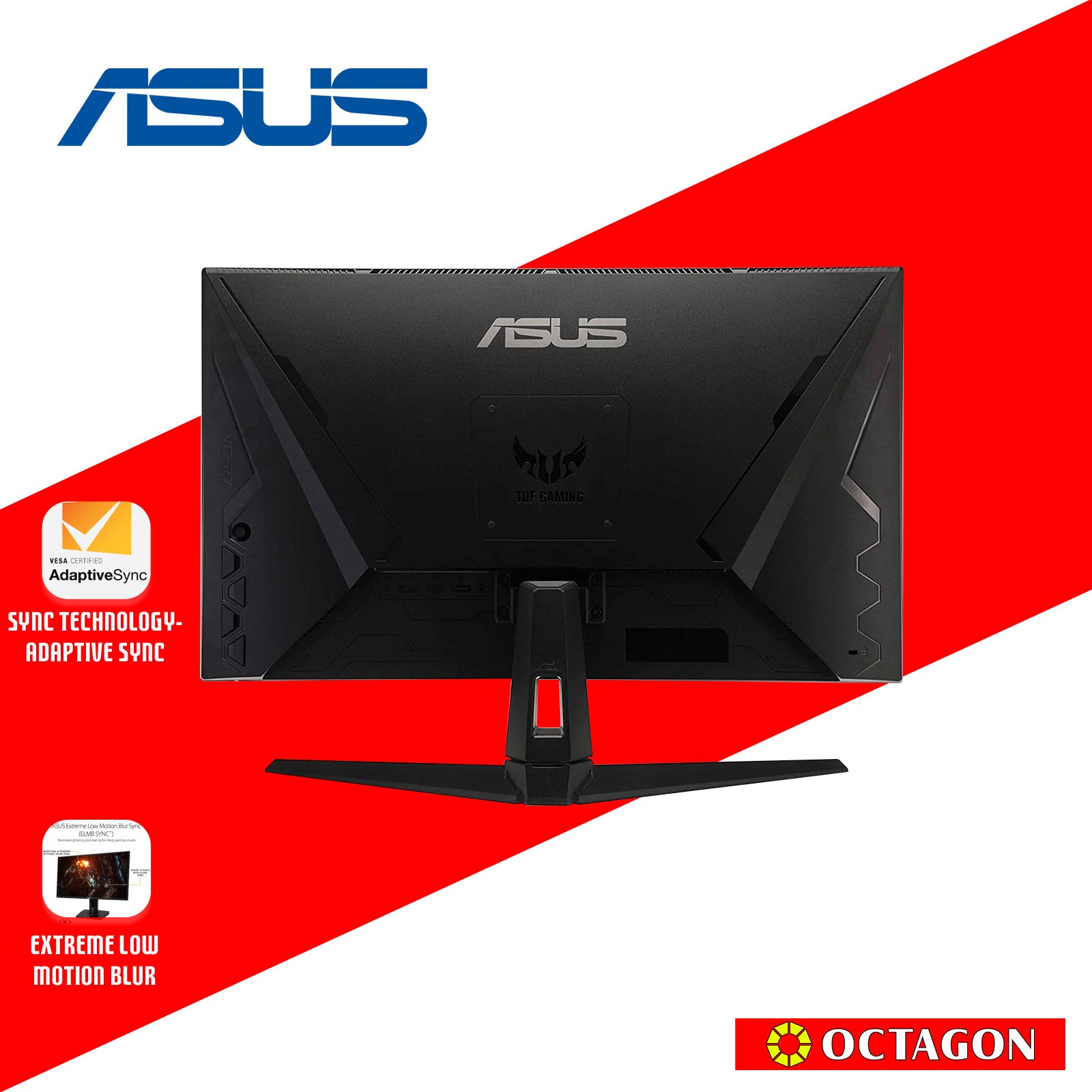 ASUS TUF GAMING VG279Q1A 27-INCH FHD 165HZ EXTREME LOW MOTION BLUR, ADAPTIVE-SYNC, FREESYNC GAMING MONITOR